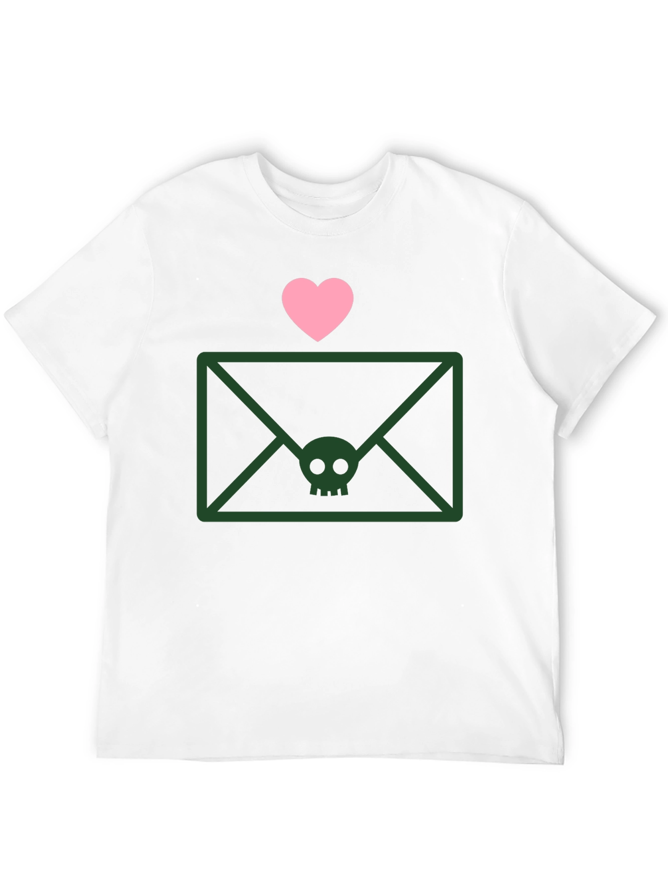 Skull Envelope Tee - Edgy Graphic T-Shirt