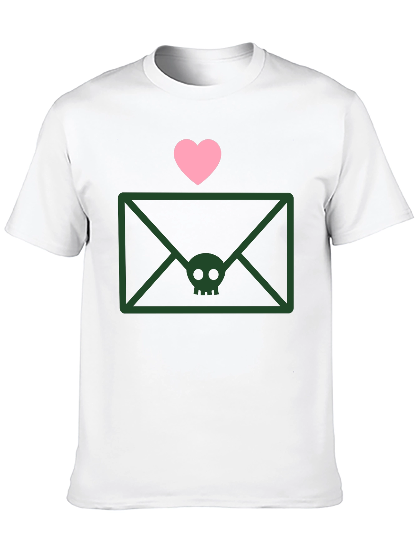 Skull Envelope Tee - Edgy Graphic T-Shirt