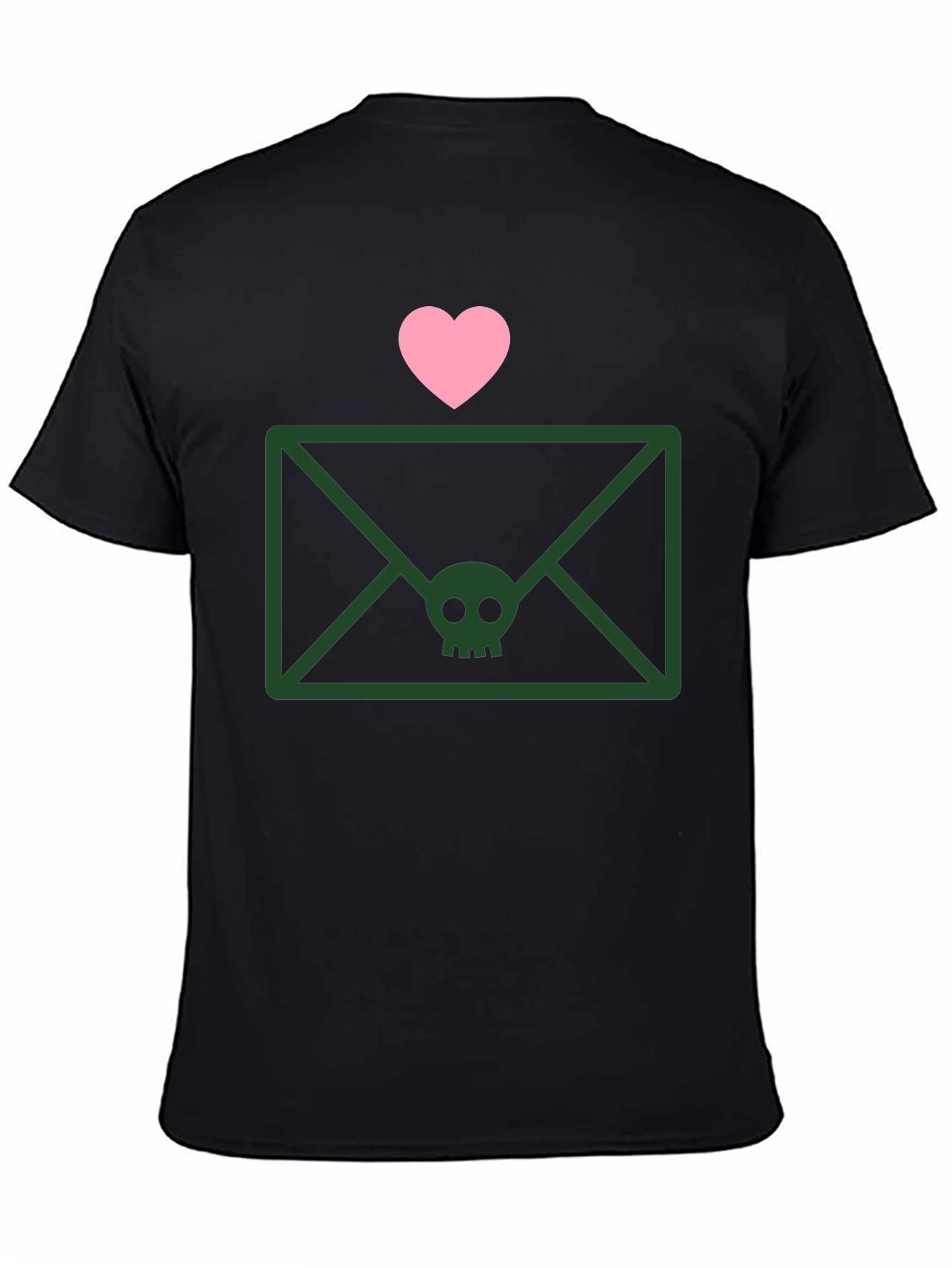 Skull Envelope Tee - Edgy Graphic T-Shirt