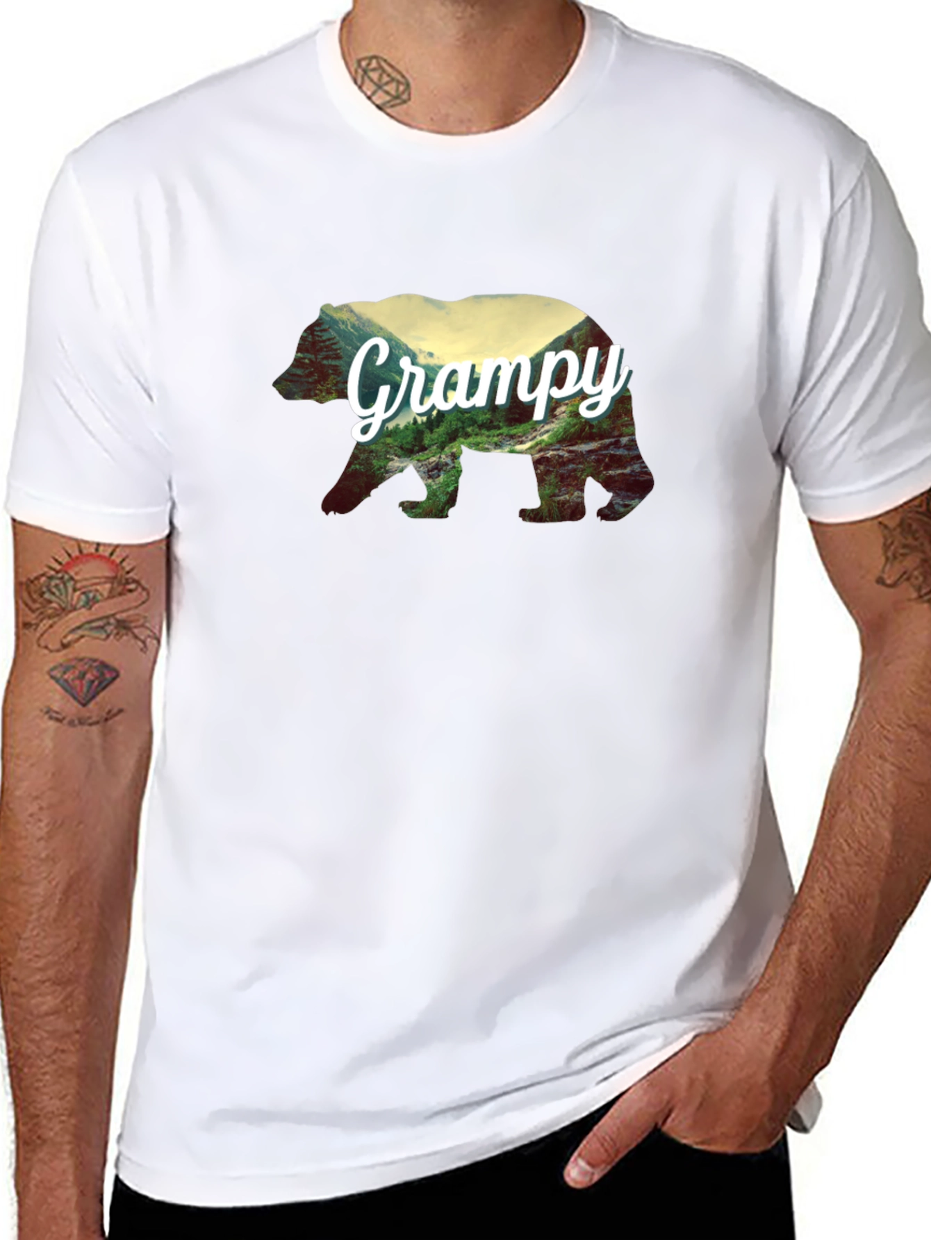 Grampy Bear Silhouette T-Shirt