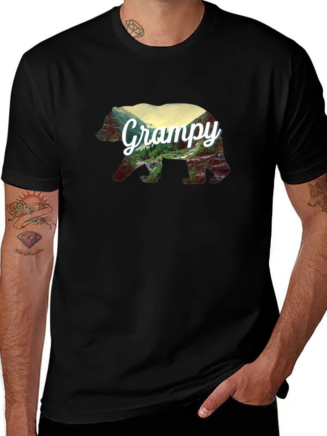 Grampy Bear Silhouette T-Shirt