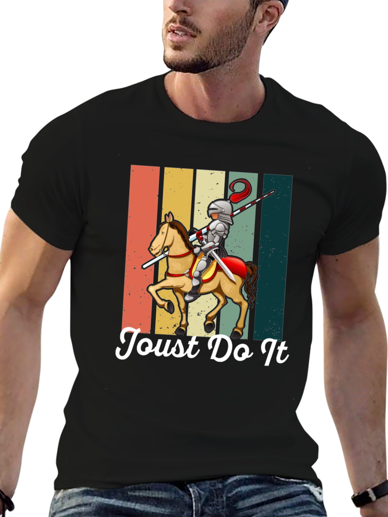 Joust Do It Knight T-Shirt - Medieval Humor