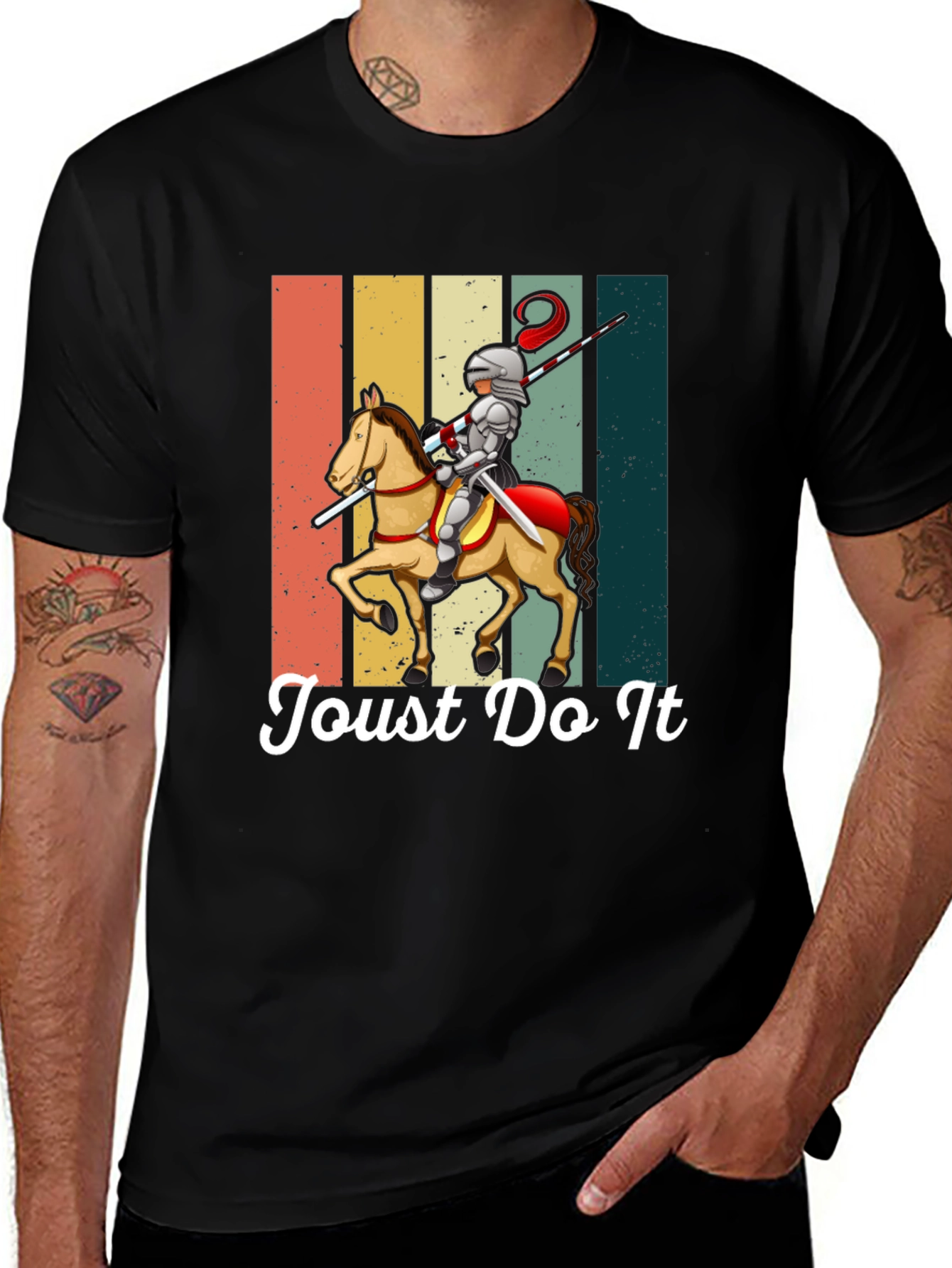 Joust Do It Knight T-Shirt - Medieval Humor