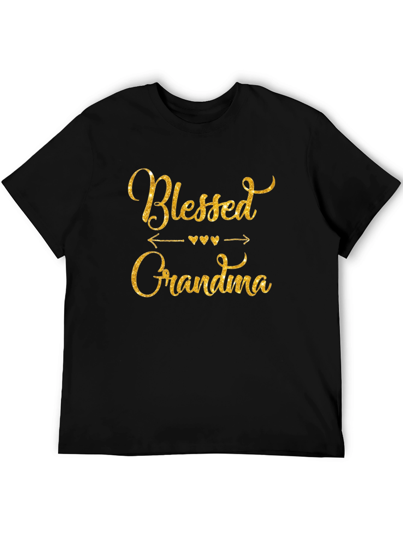 Blessed Grandma Graphic T-Shirt - Black