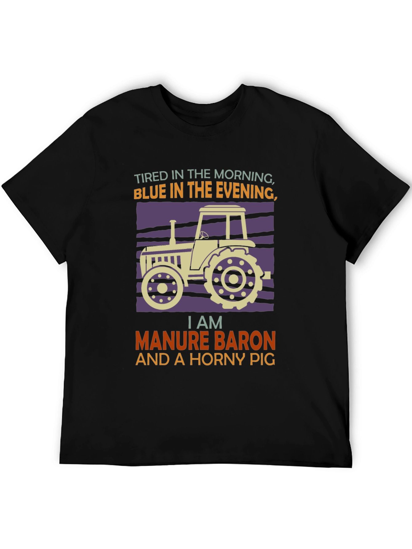 Manure Baron Tractor Graphic T-Shirt