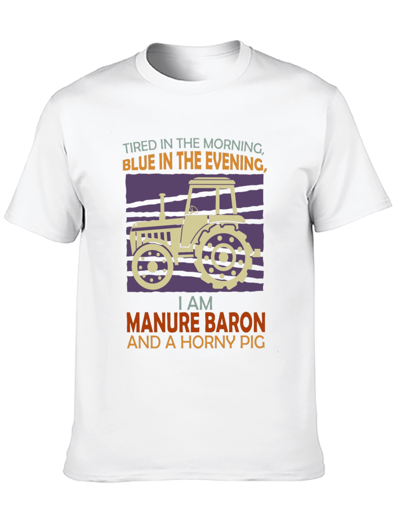 Manure Baron Tractor Graphic T-Shirt