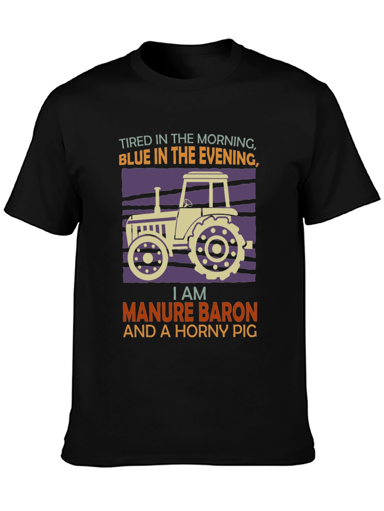 Manure Baron Tractor Graphic T-Shirt