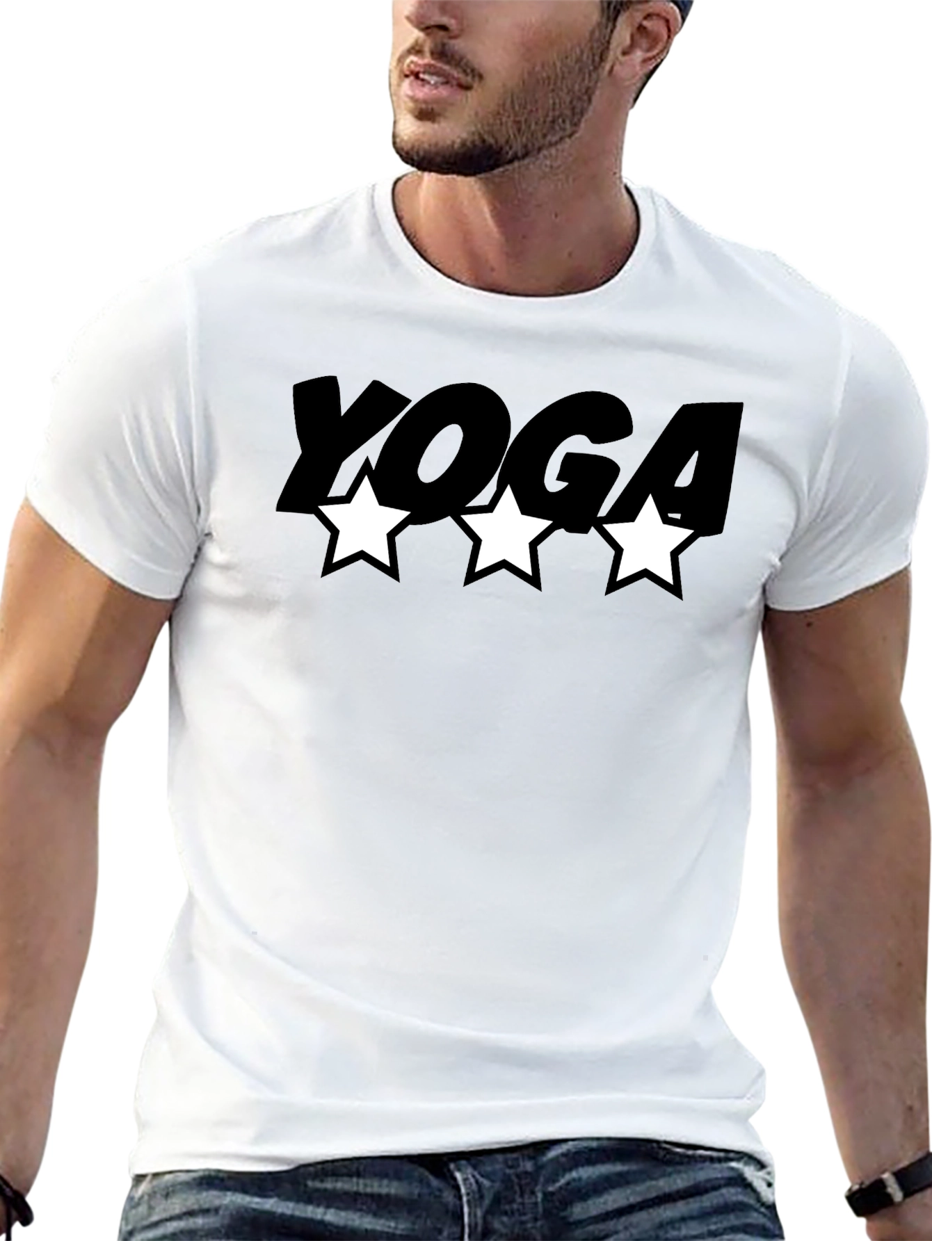 Yoga Star Black T-Shirt