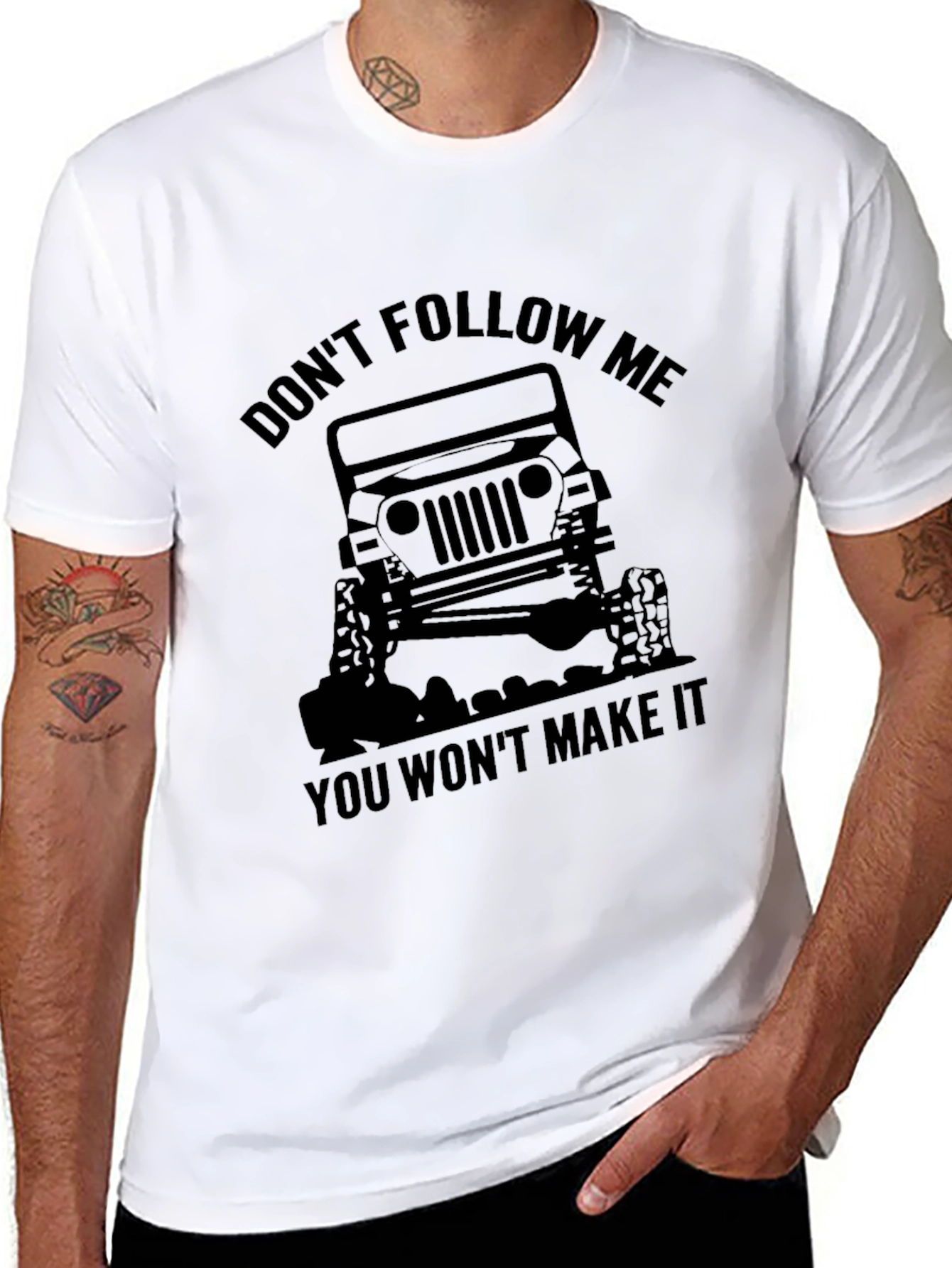 Dont Follow Me Jeep T-Shirt - Black