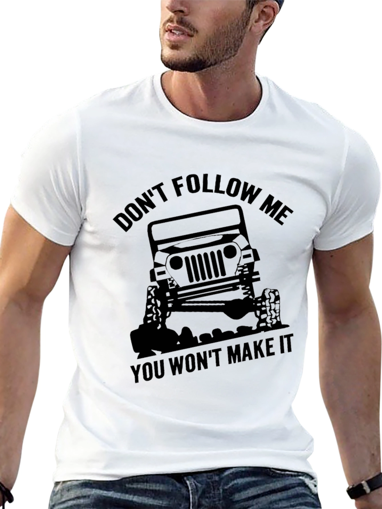Dont Follow Me Jeep T-Shirt - Black