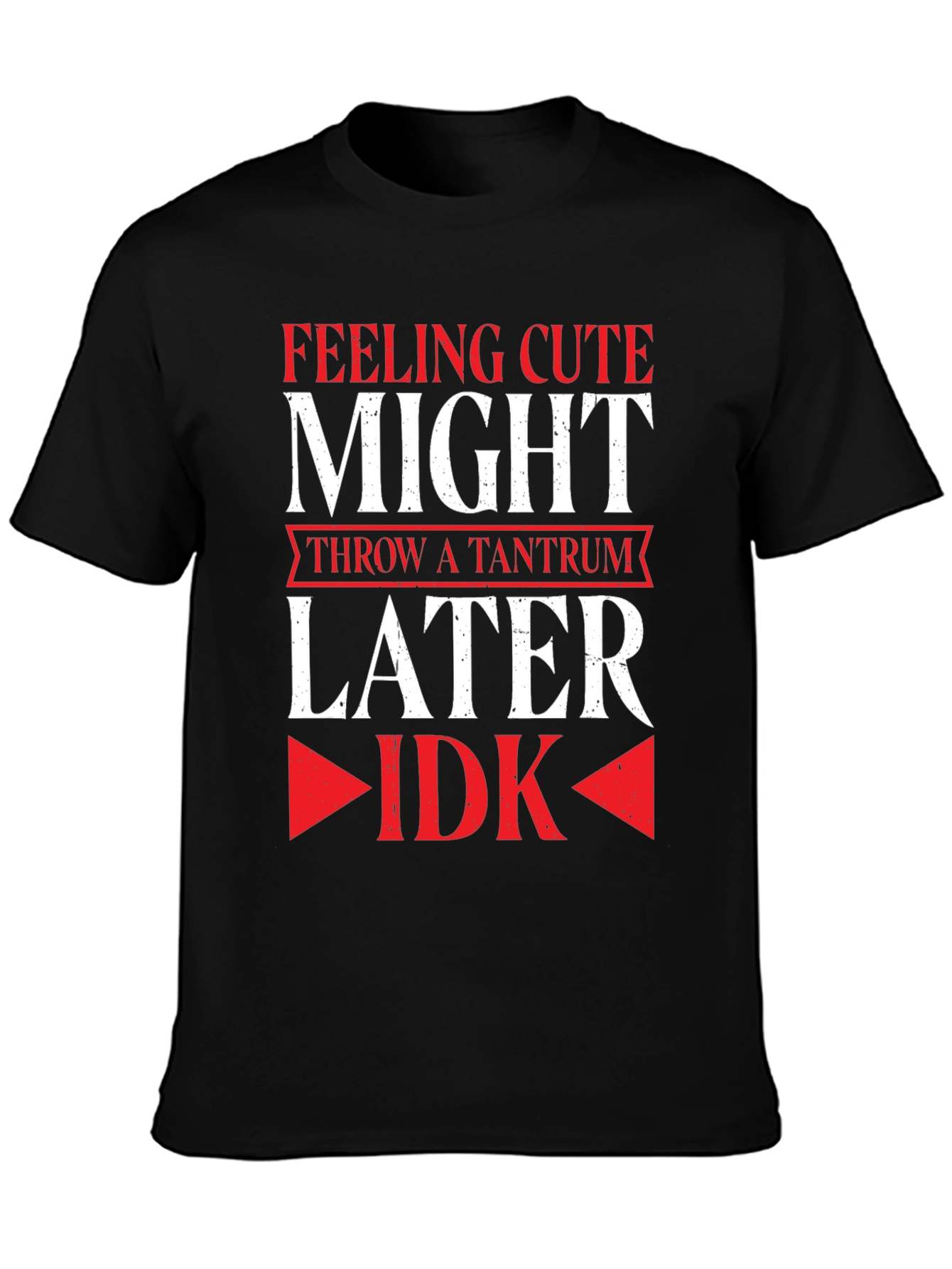 Feeling Cute Might Throw a Tantrum Later T-Shirt