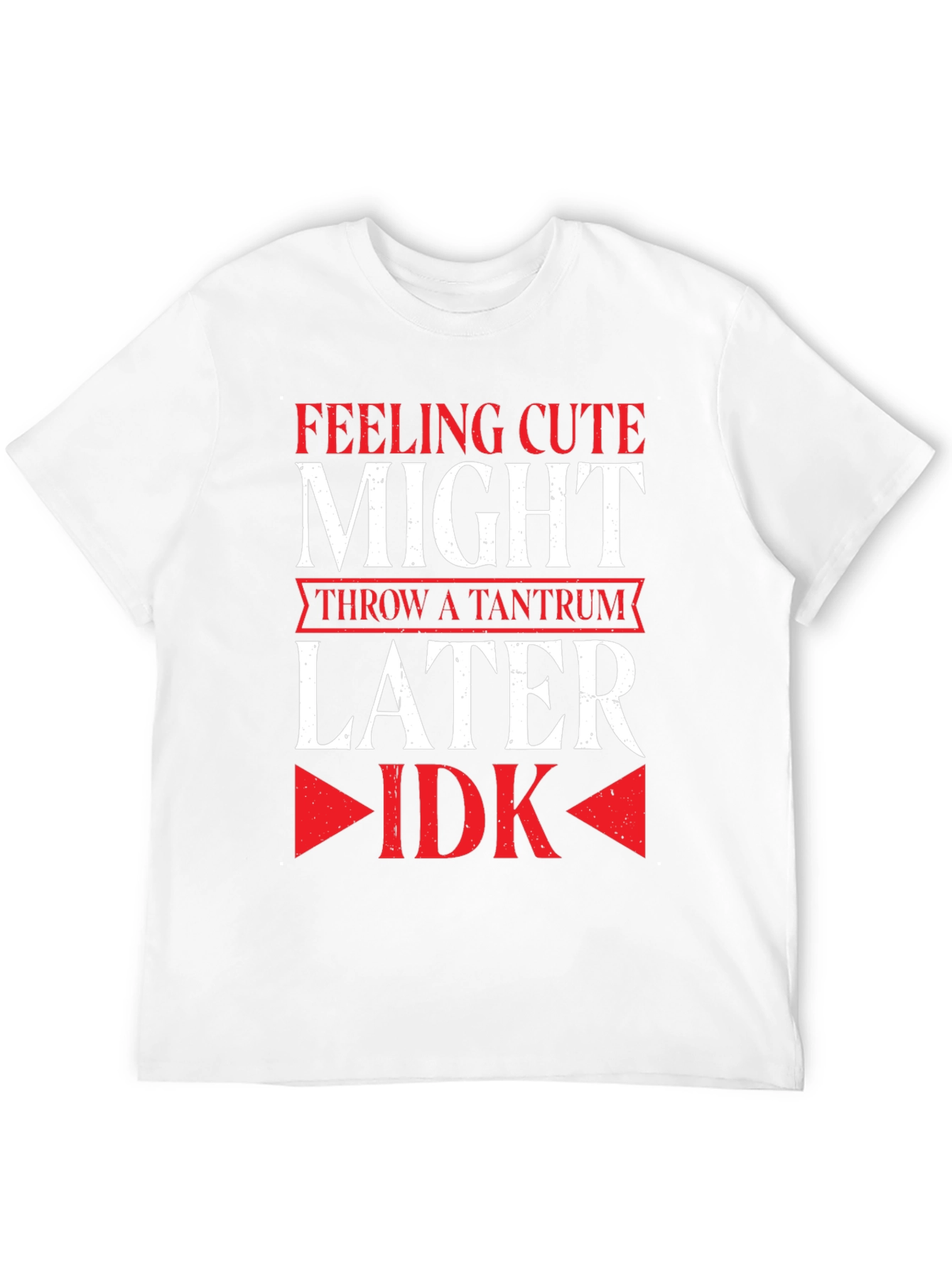 Feeling Cute Might Throw a Tantrum Later T-Shirt