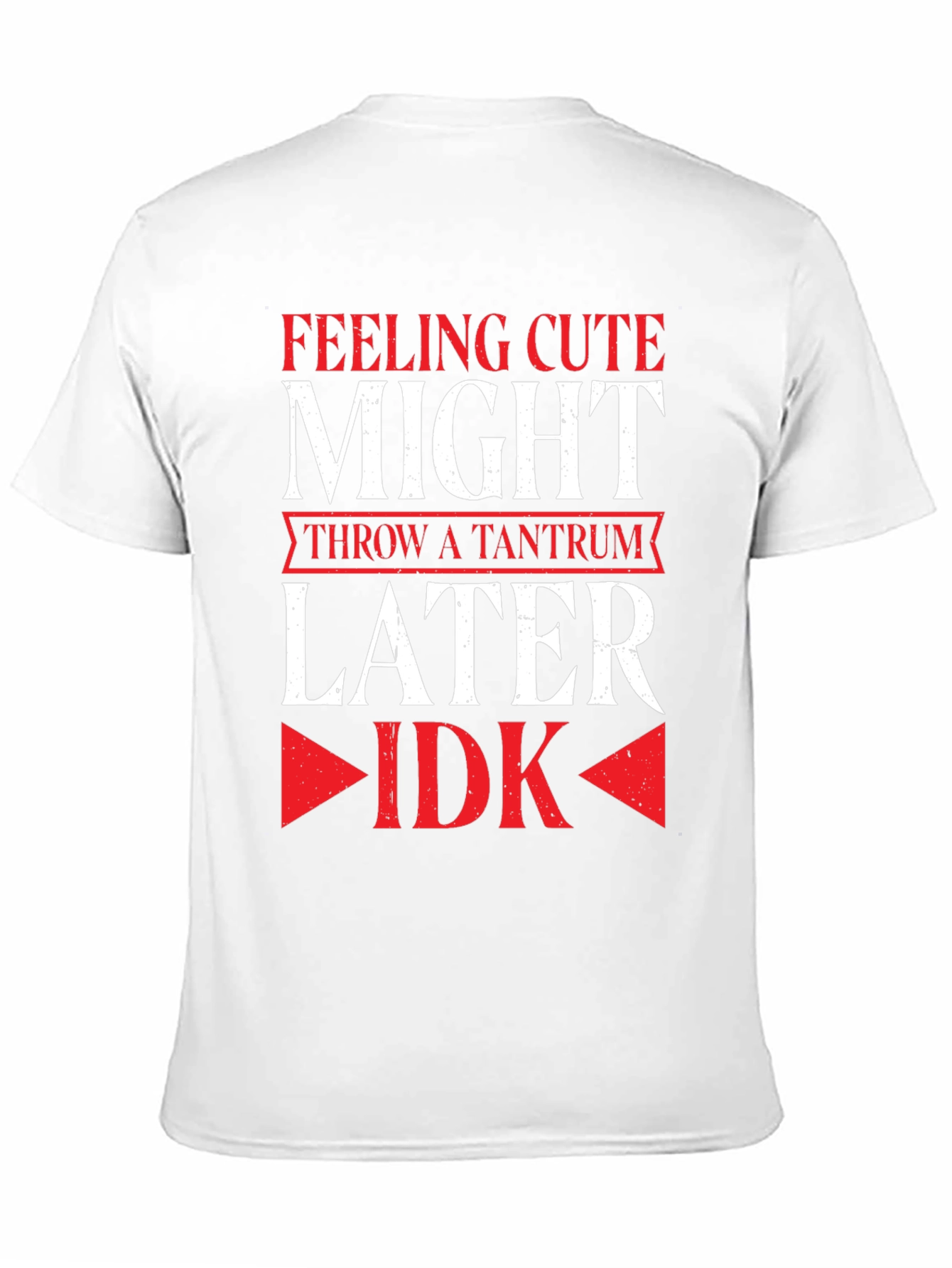 Feeling Cute Might Throw a Tantrum Later T-Shirt