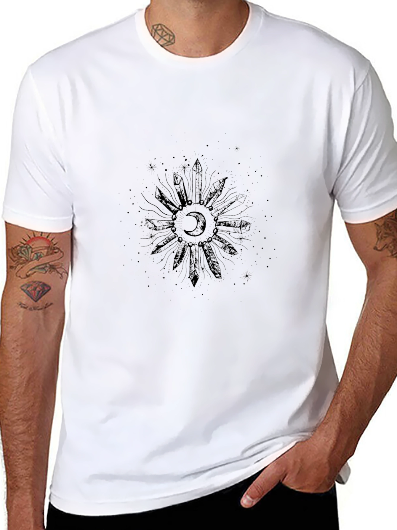 Mystic Moon Crystal Graphic Tee
