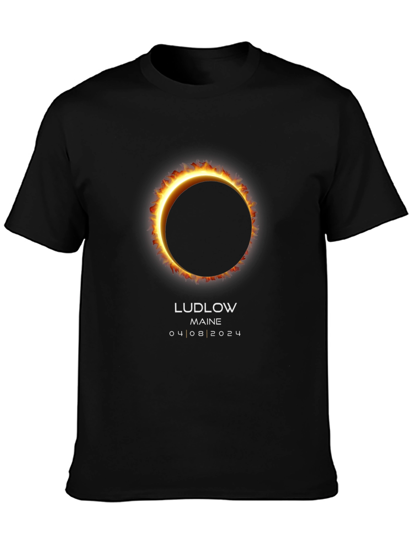Ludlow Maine Total Solar Eclipse April 8 2024 T-Shirt