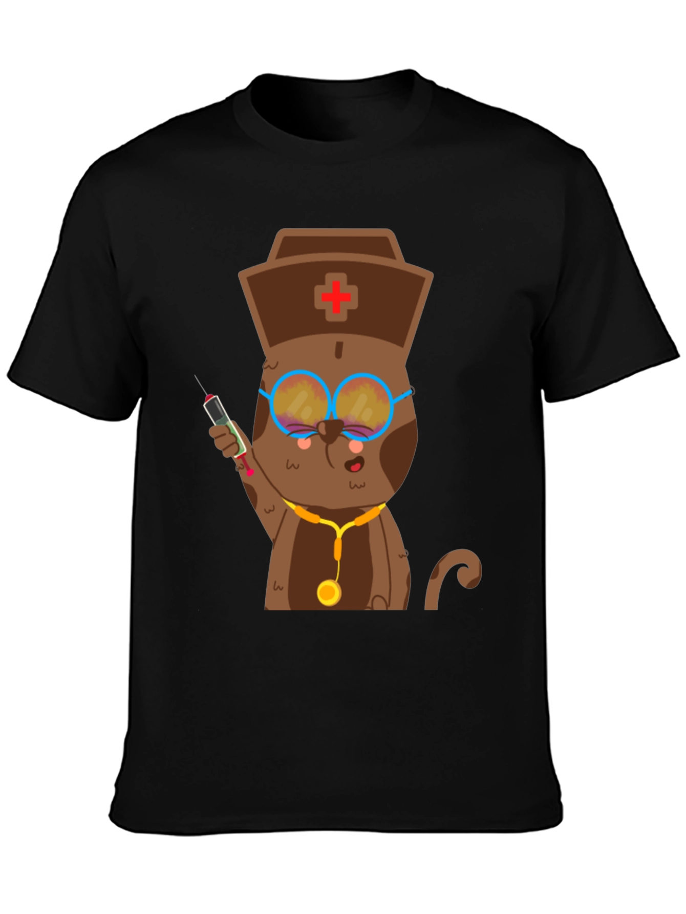 Cat Nurse T-Shirt - Funny Animal Tee