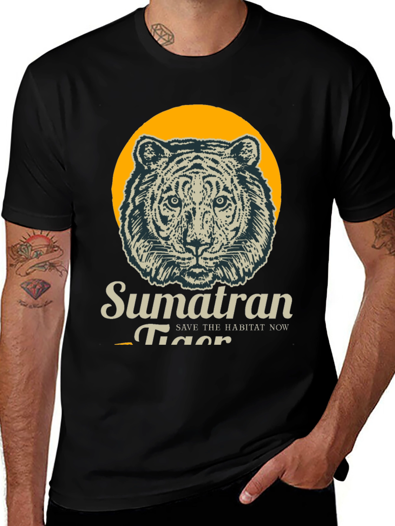 Sumatran Tiger T-Shirt - Save the Habitat