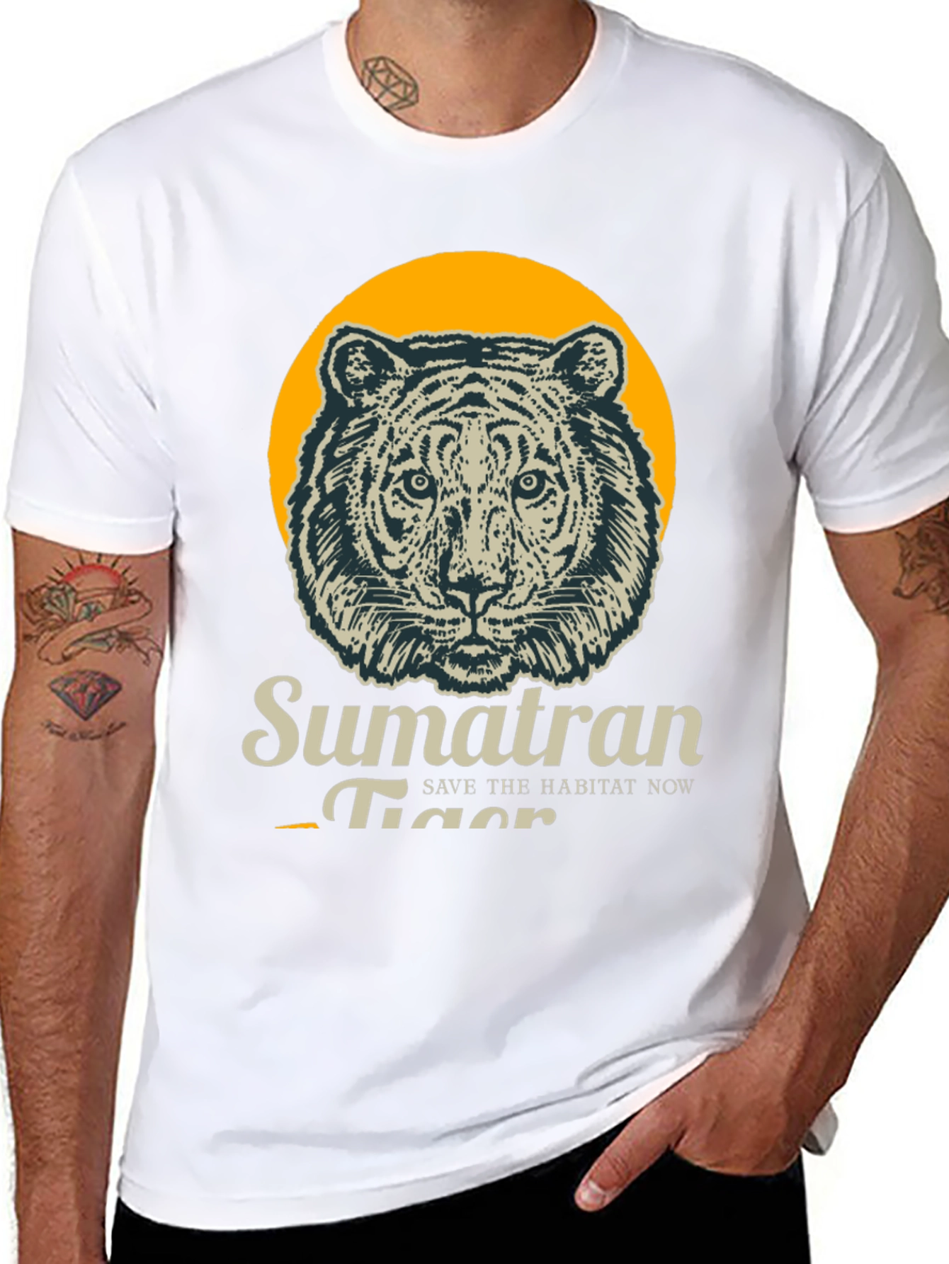 Sumatran Tiger T-Shirt - Save the Habitat
