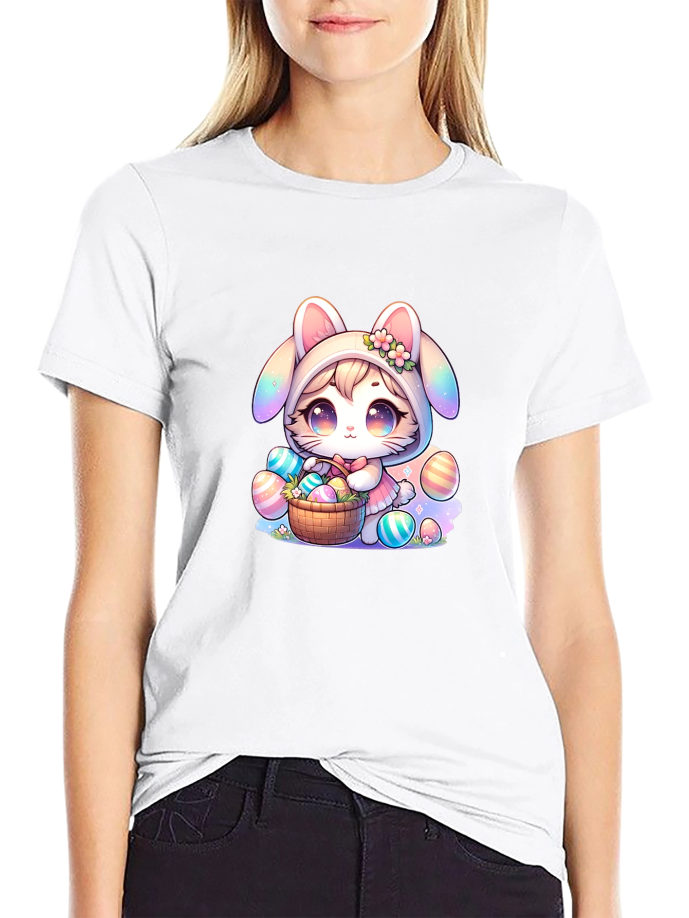 Cute Bunny & Easter Egg T-Shirt