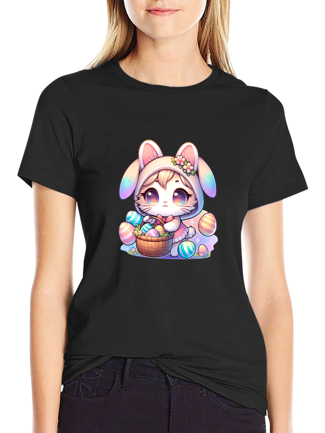 Cute Bunny & Easter Egg T-Shirt