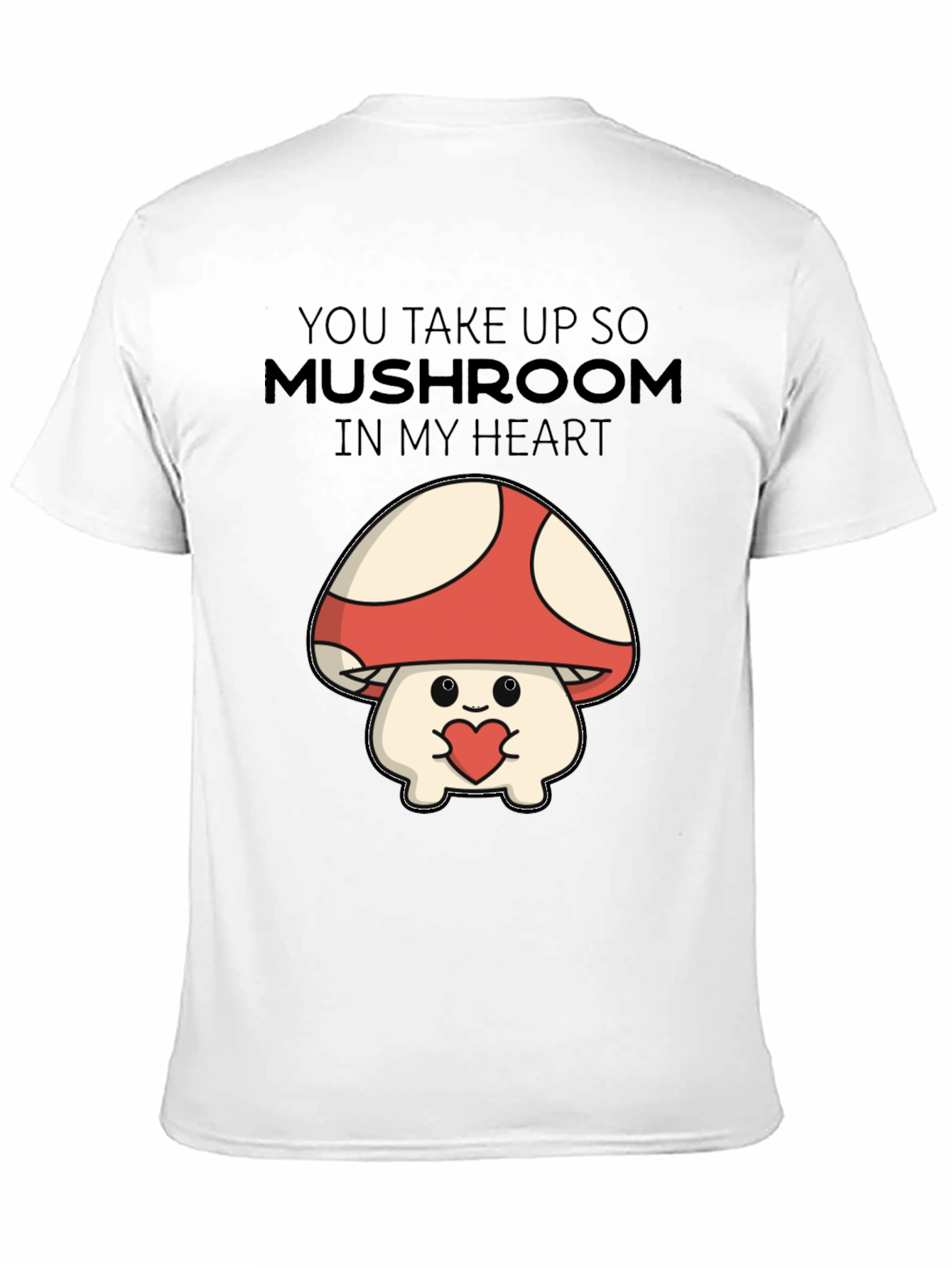 Mushroom Heart T-Shirt - Cute Graphic Tee