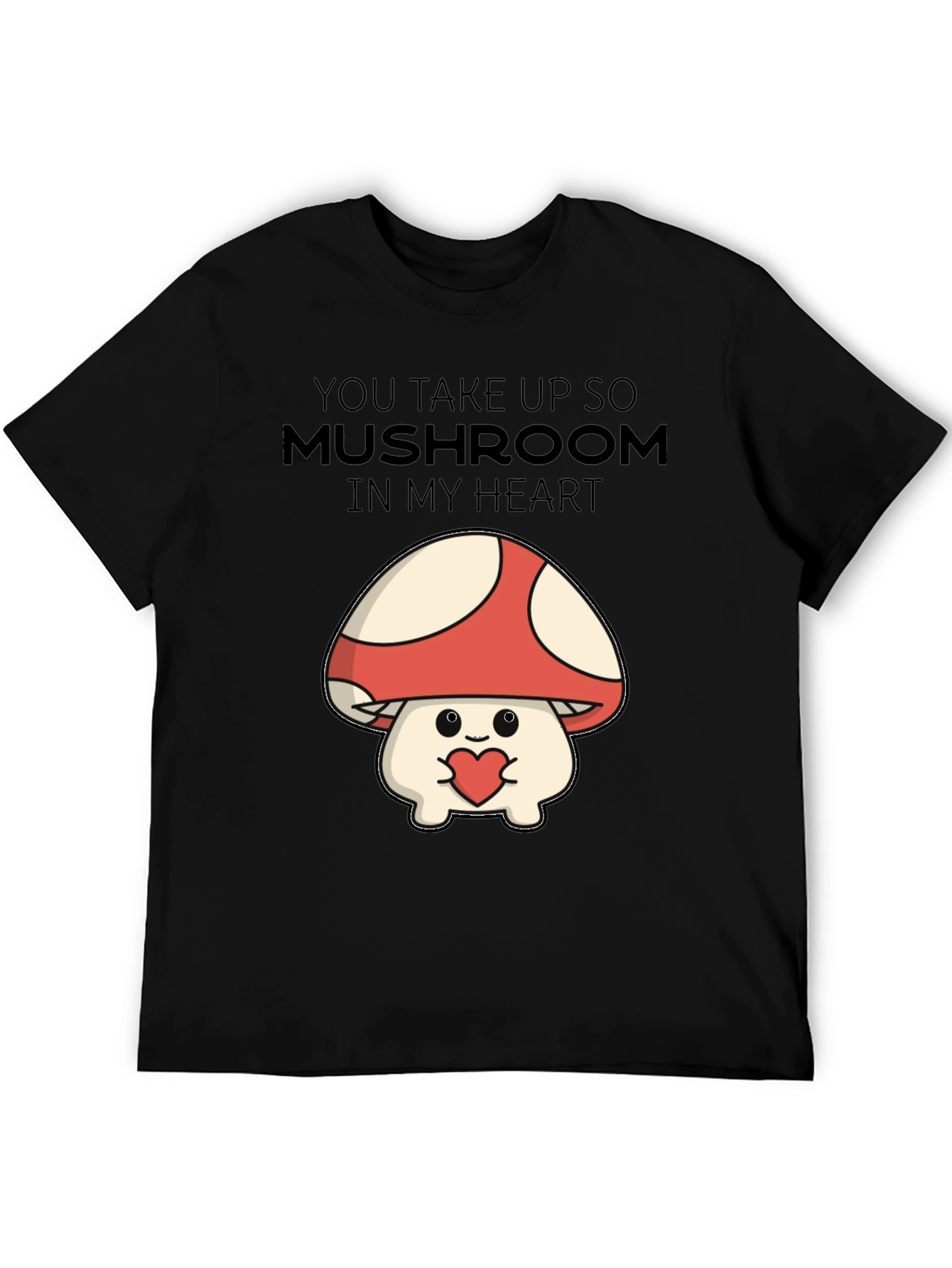 Mushroom Heart T-Shirt - Cute Graphic Tee