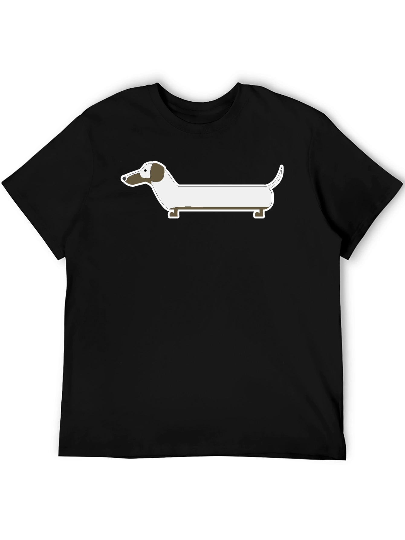 Dachshund Graphic Tee - Casual Black T-Shirt