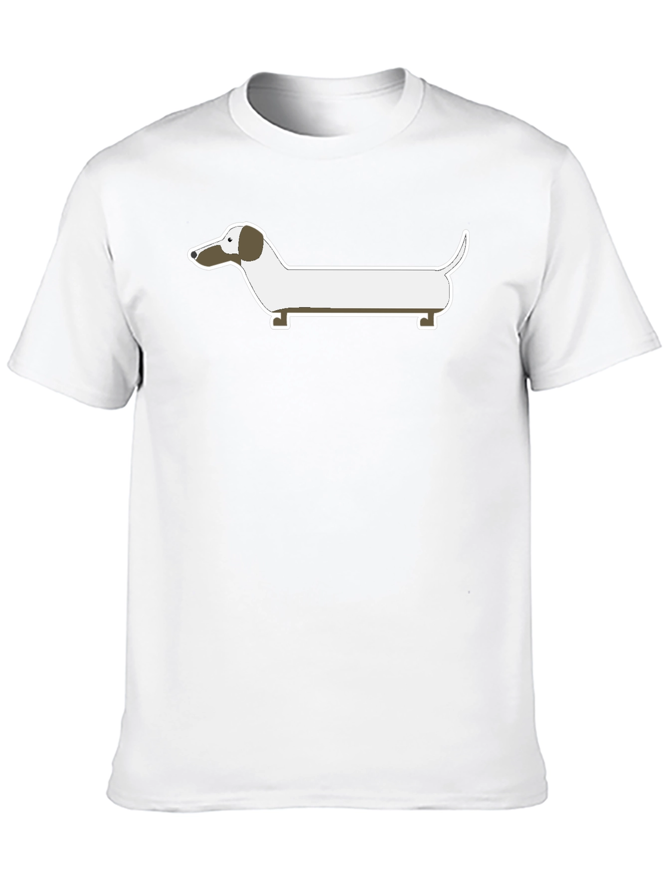 Dachshund Graphic Tee - Casual Black T-Shirt