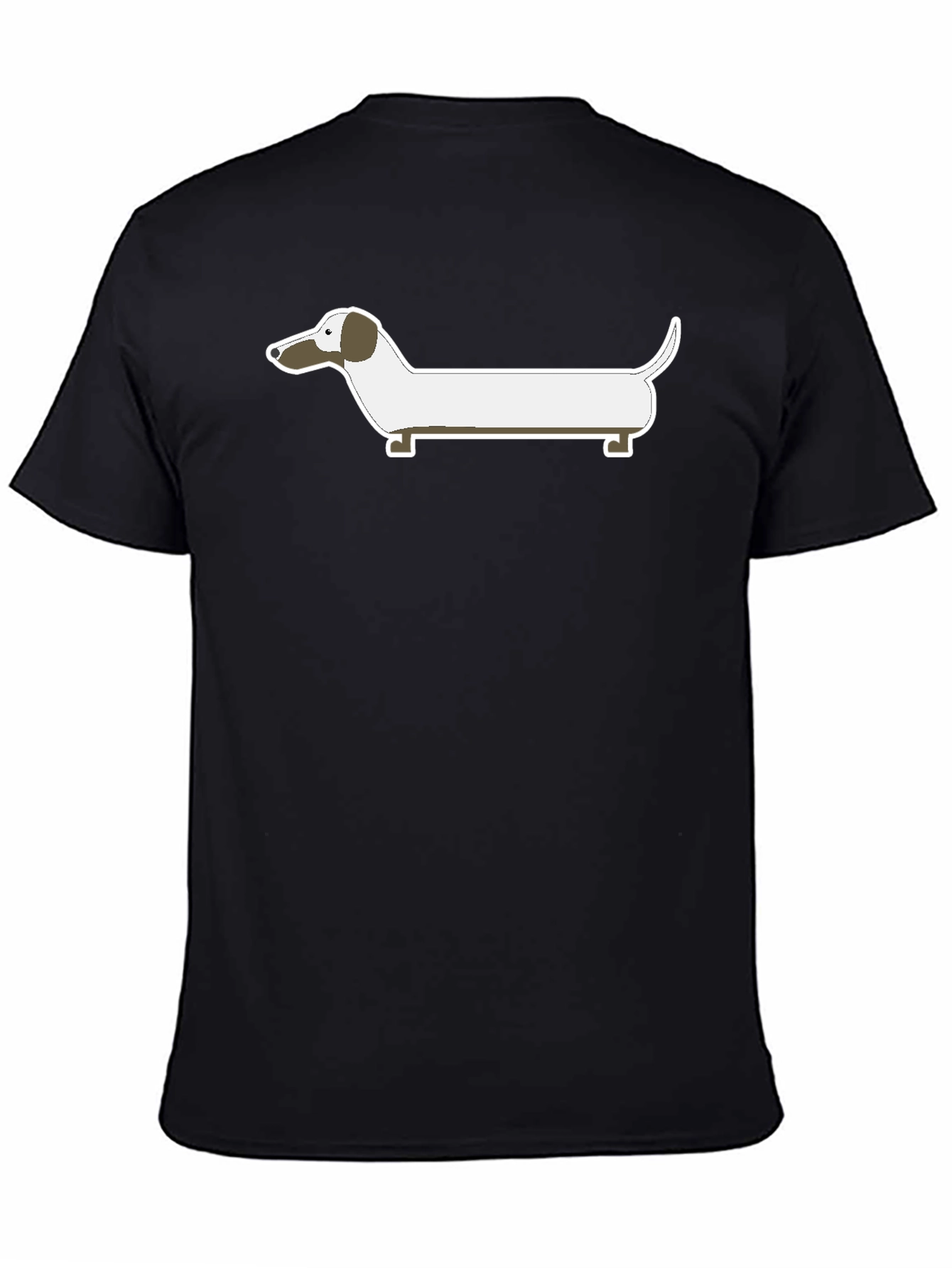 Dachshund Graphic Tee - Casual Black T-Shirt