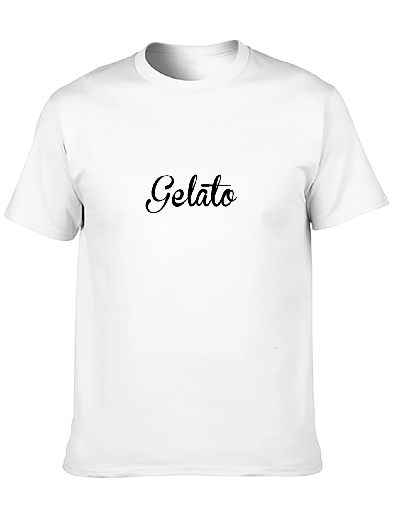 Gelato Print Black T-Shirt - Casual Comfort