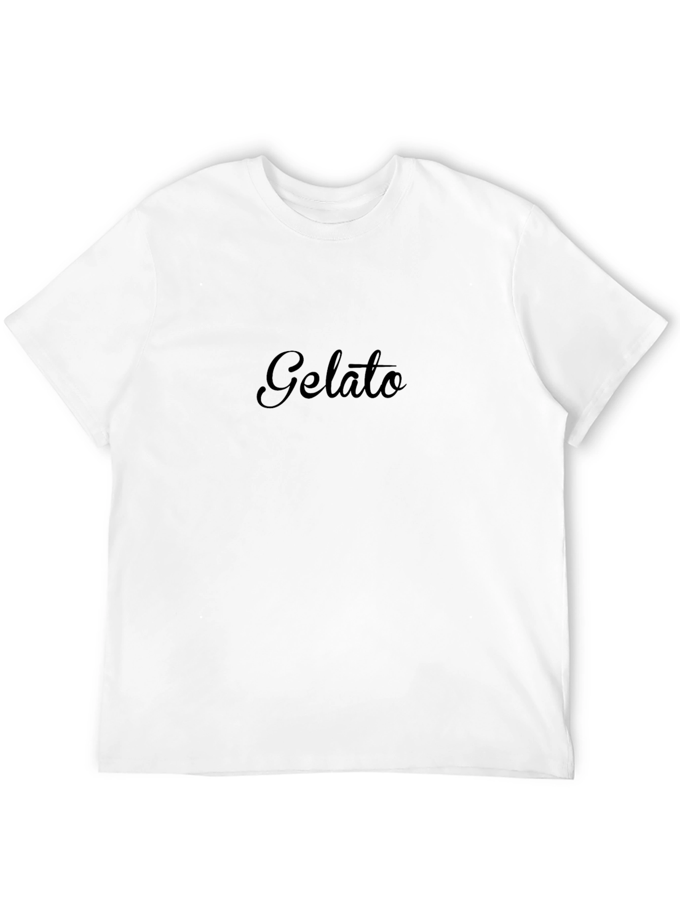 Gelato Print Black T-Shirt - Casual Comfort