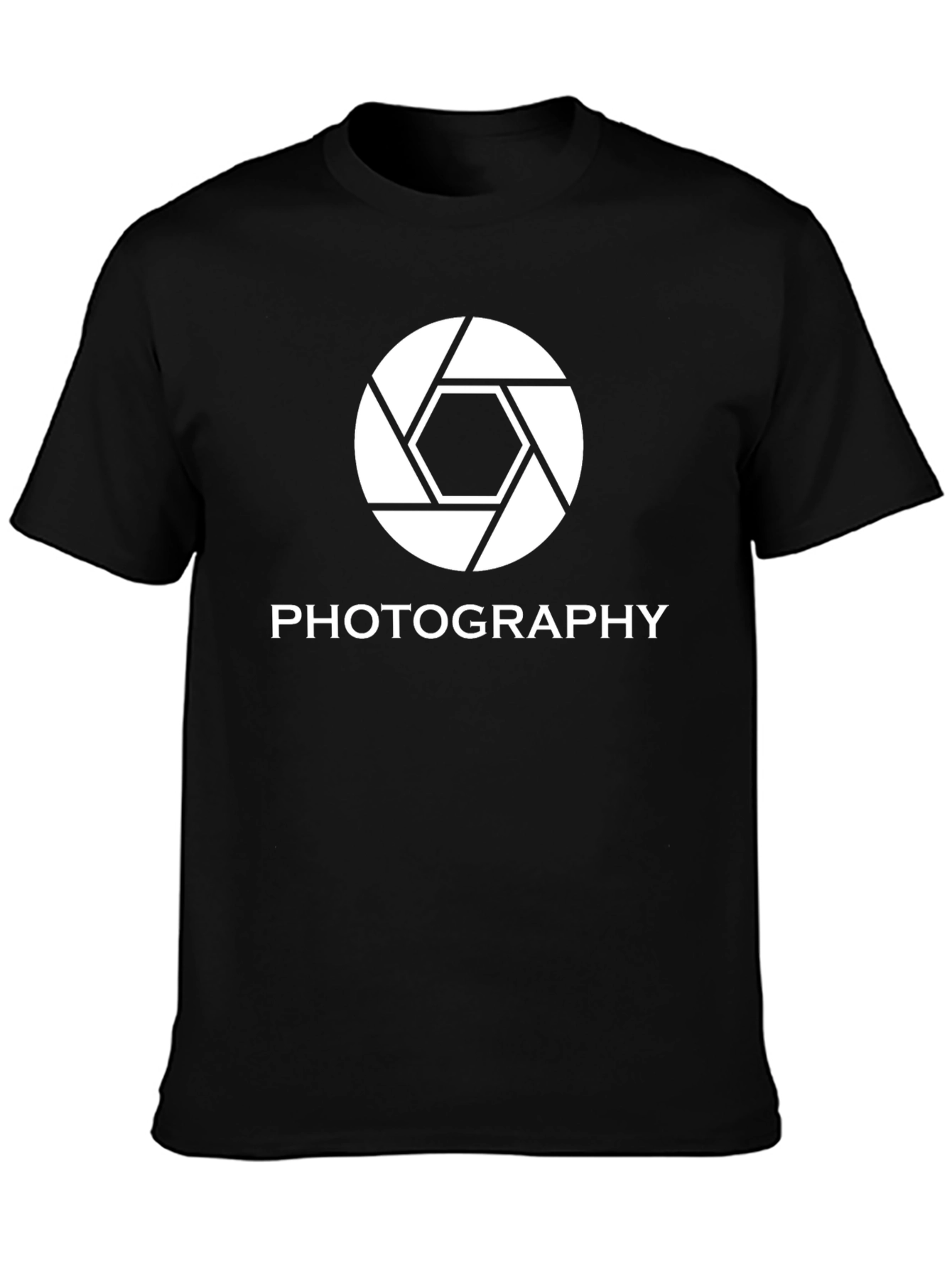 Photography Aperture Graphic Tee - Black Cotton