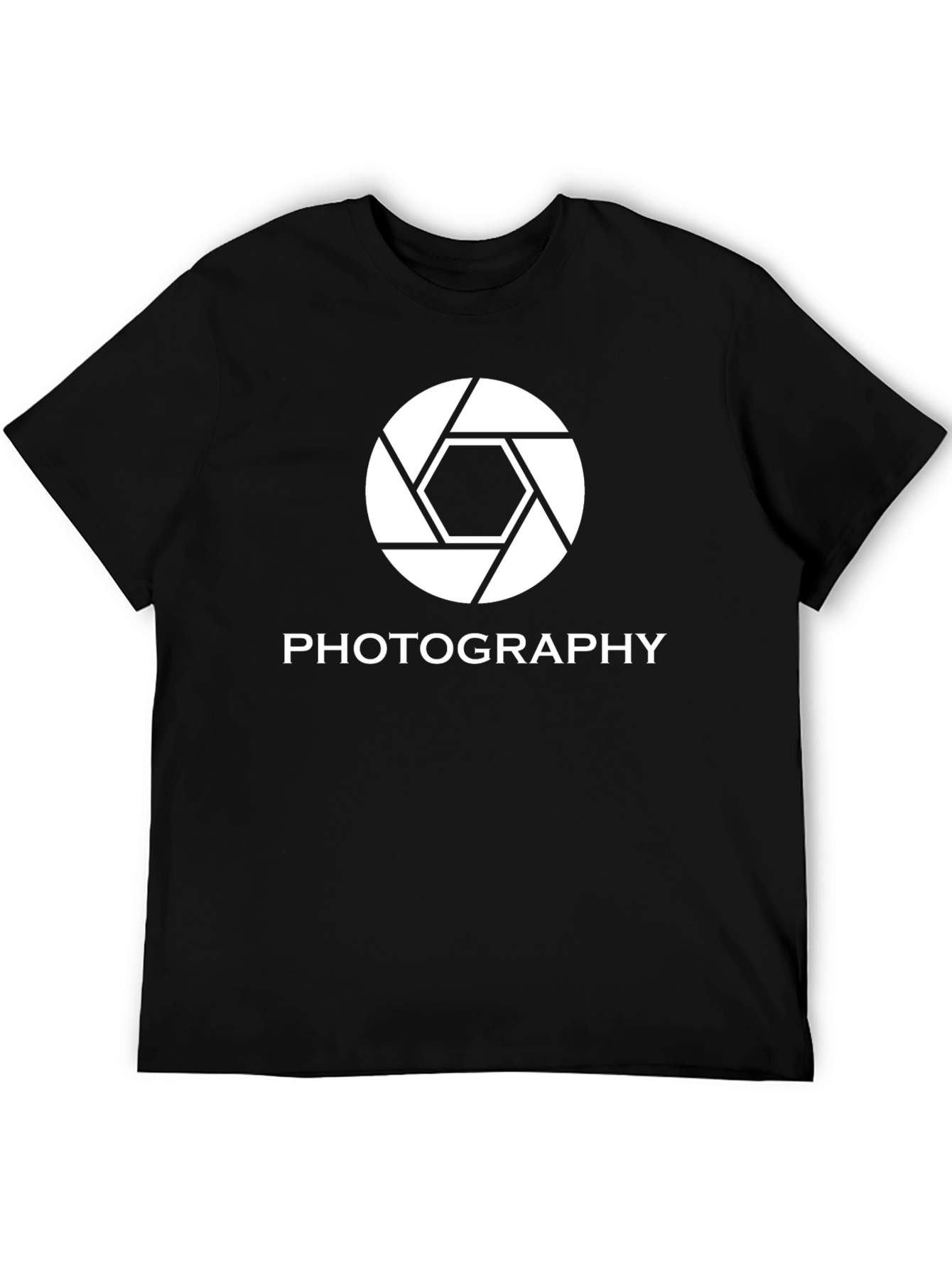 Photography Aperture Graphic Tee - Black Cotton