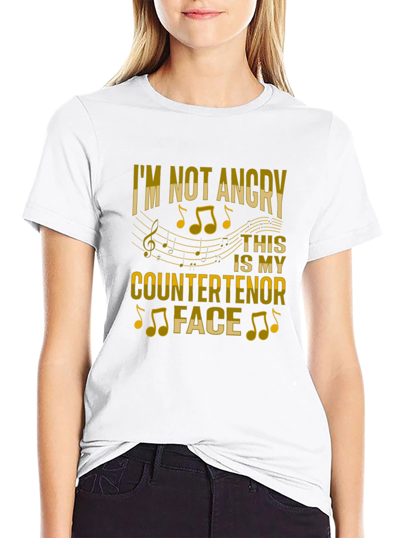 Countertenor Face T-Shirt - Music Lover Tee