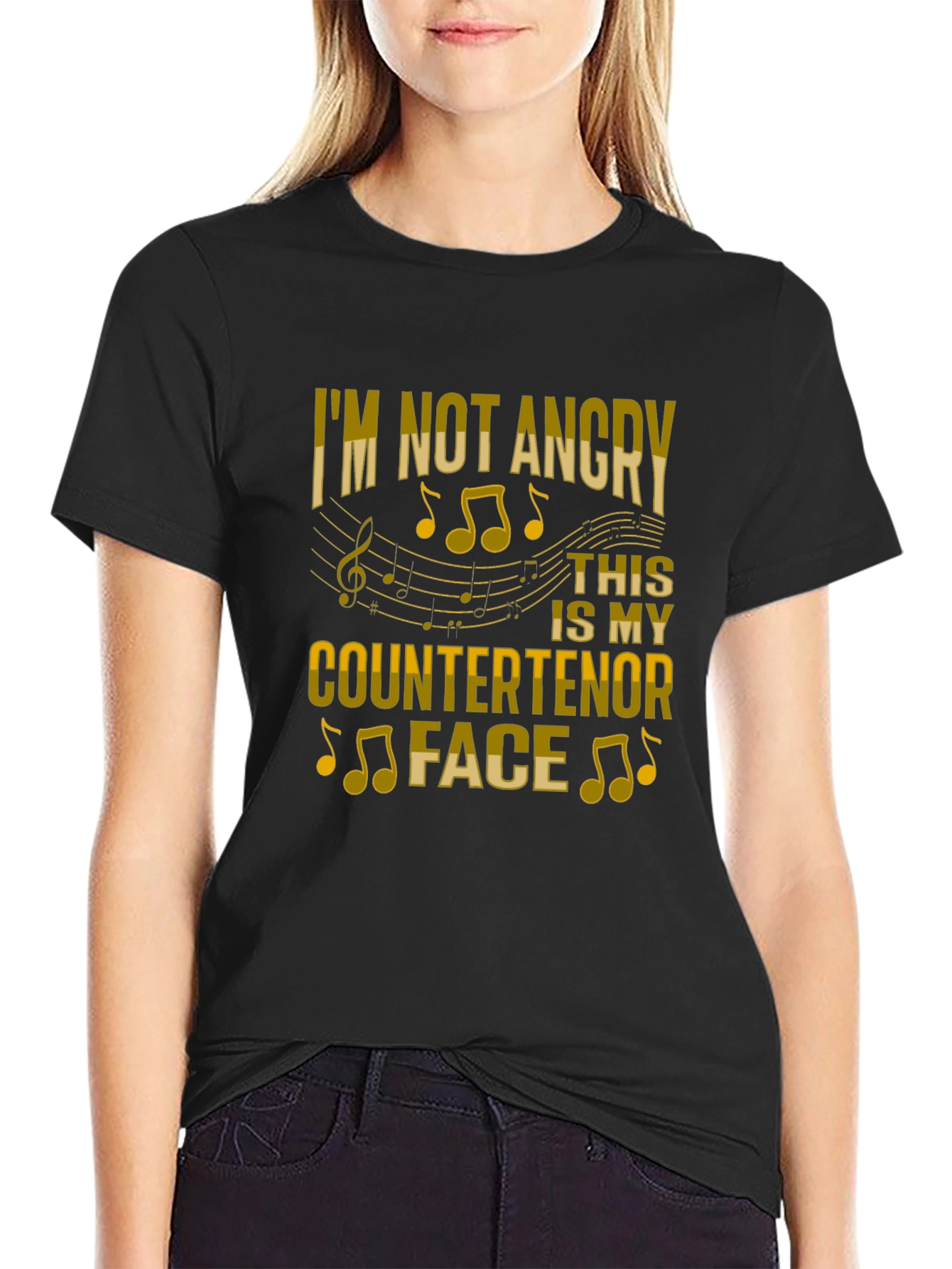 Countertenor Face T-Shirt - Music Lover Tee