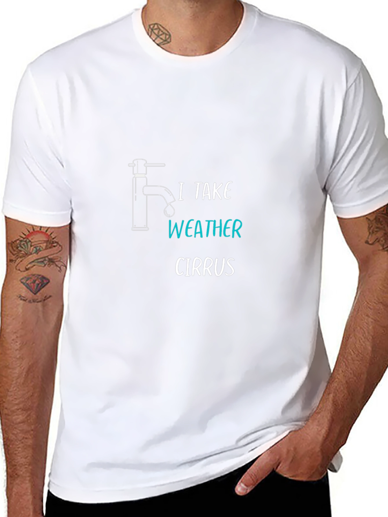 I Take Weather Cirrus T-Shirt - Novelty Graphic Tee
