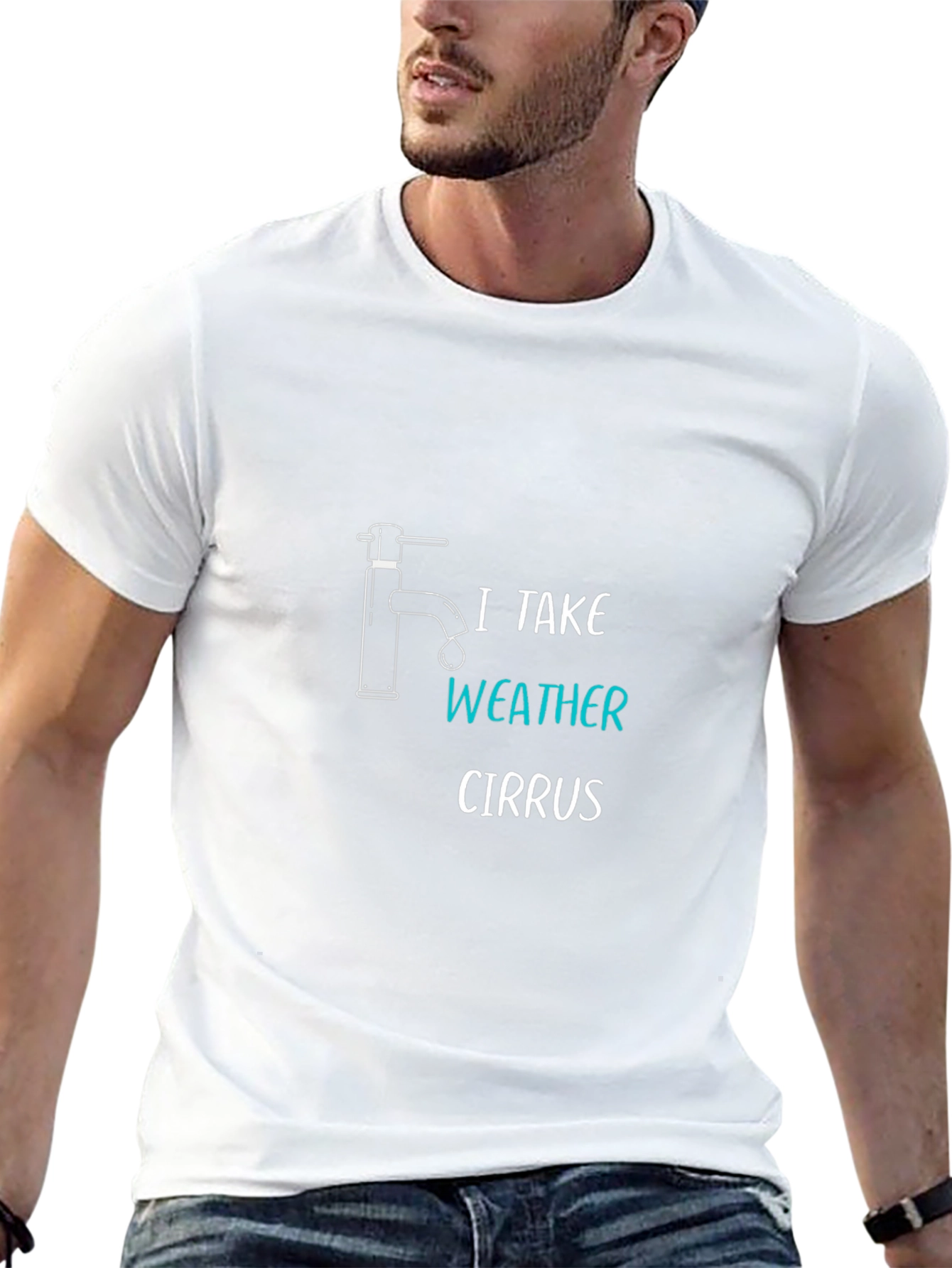 I Take Weather Cirrus T-Shirt - Novelty Graphic Tee