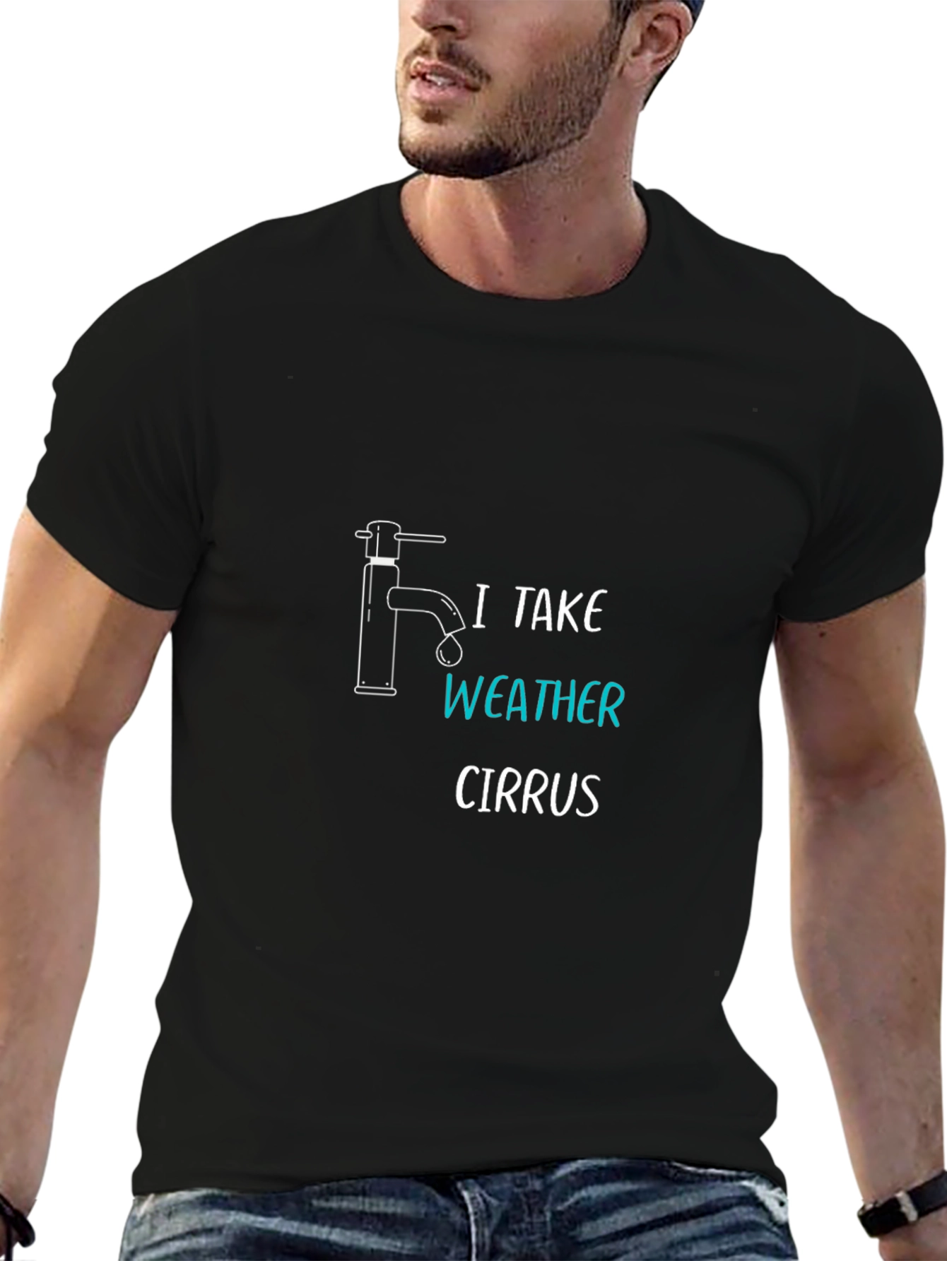 I Take Weather Cirrus T-Shirt - Novelty Graphic Tee