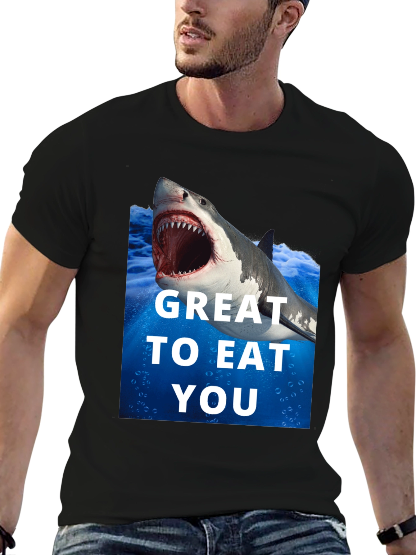 Shark Attack Graphic Tee - Great To Eat You!