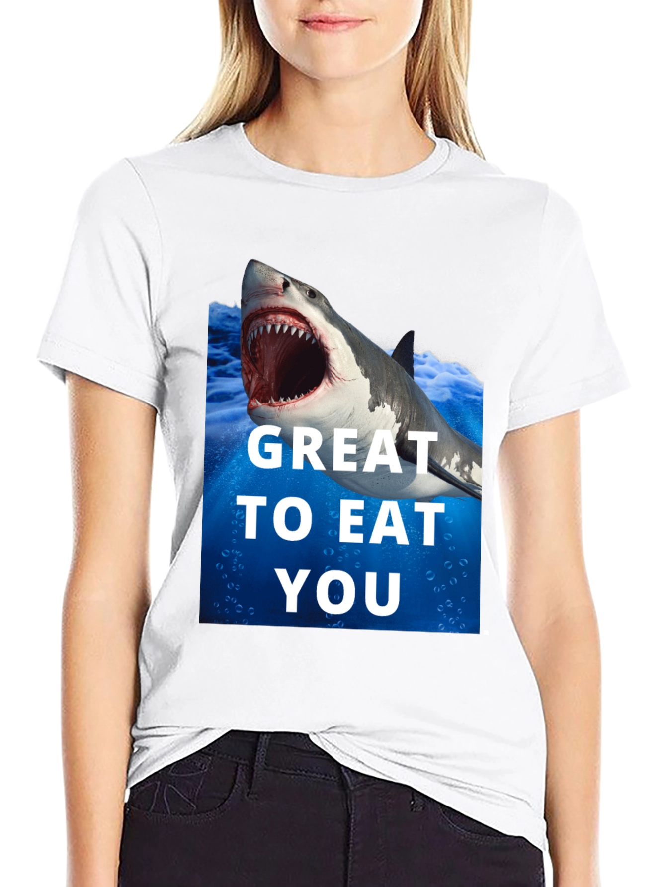 Shark Attack Graphic Tee - Great To Eat You!