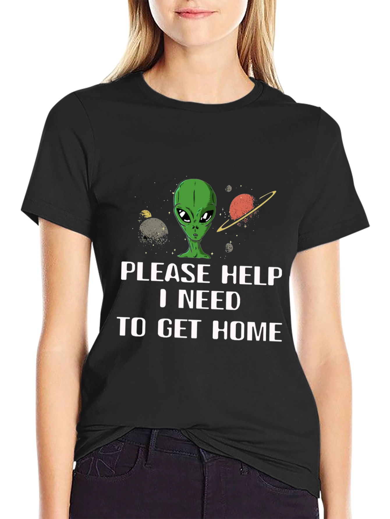 Help Alien Get Home Graphic Tee
