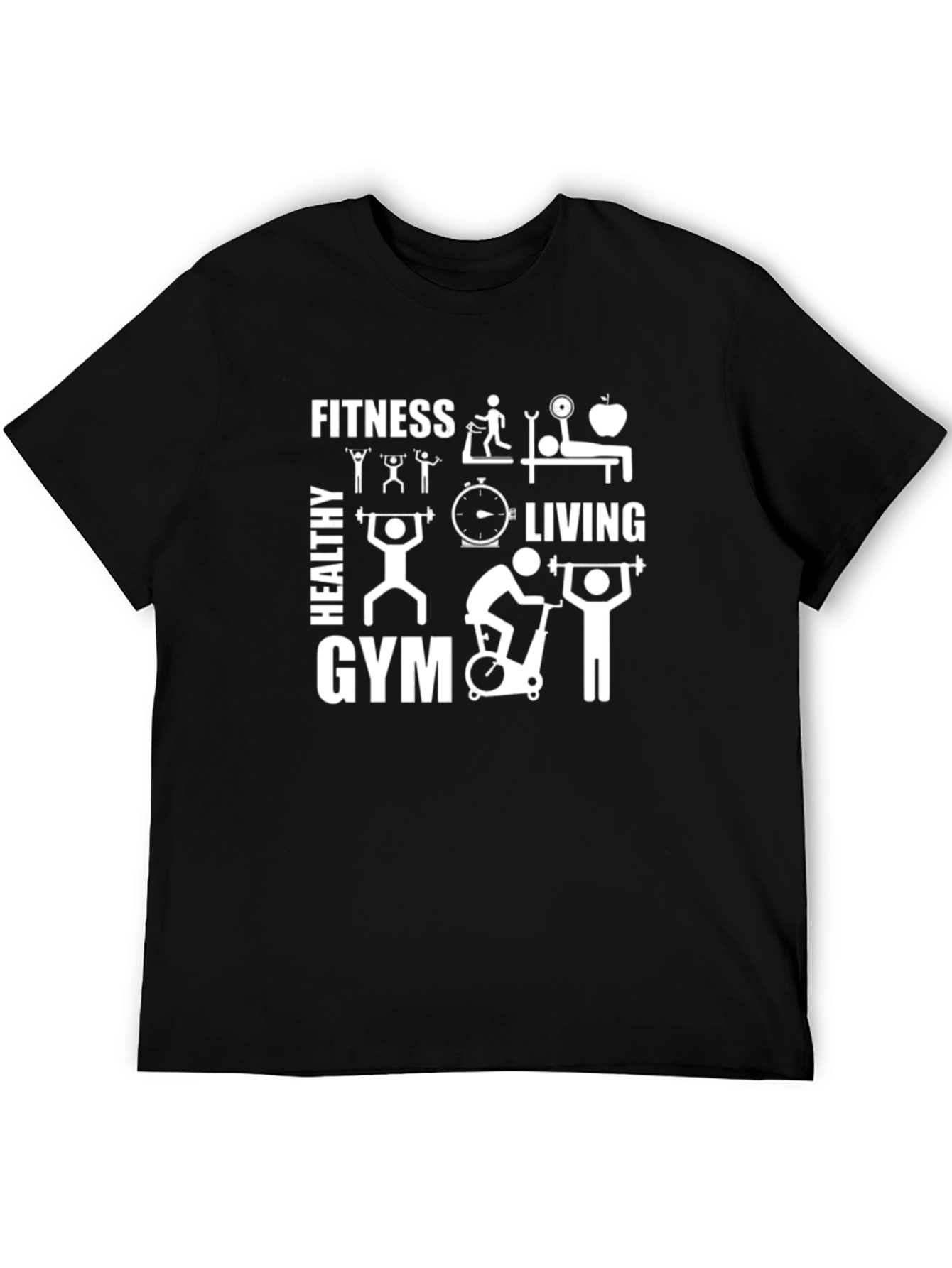 Fitness Gym Healthy Living Graphic T-Shirt