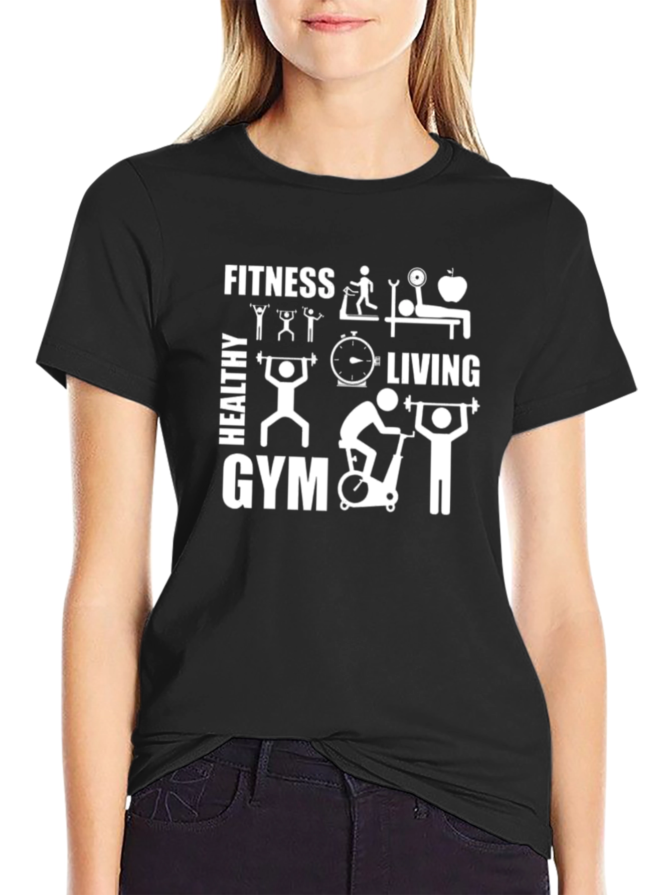 Fitness Gym Healthy Living Graphic T-Shirt