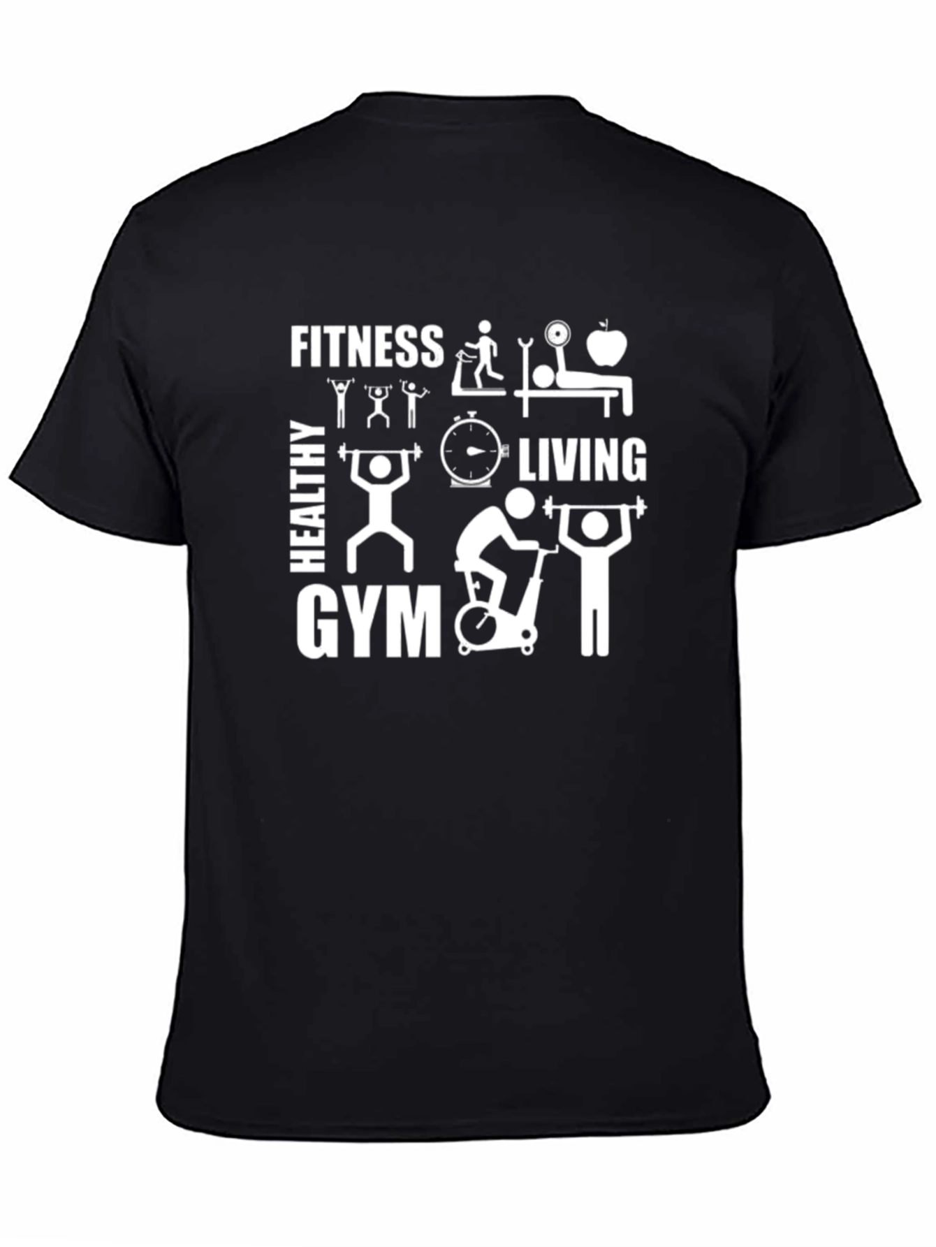 Fitness Gym Healthy Living Graphic T-Shirt