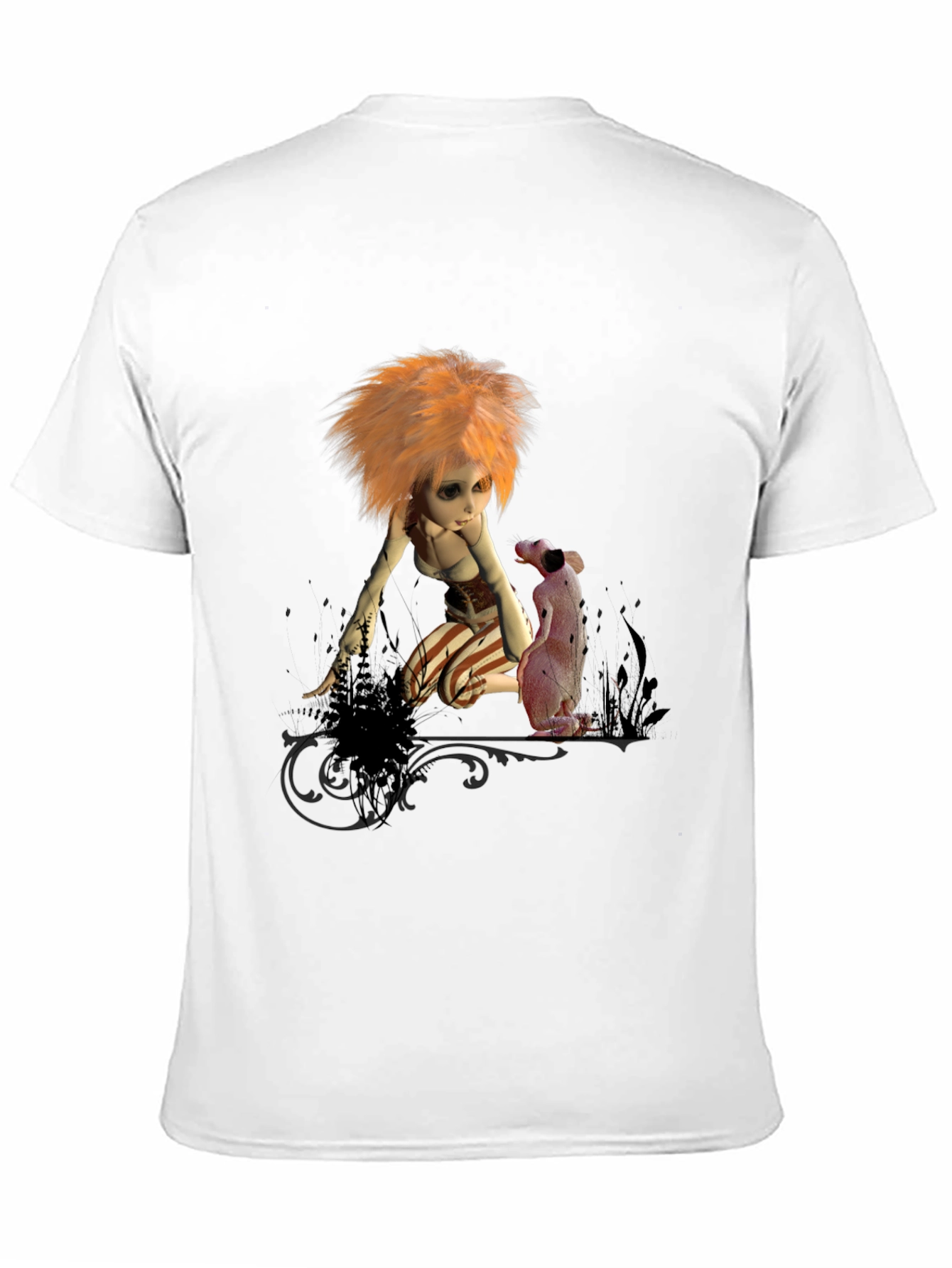 Whimsical Doll Graphic T-Shirt
