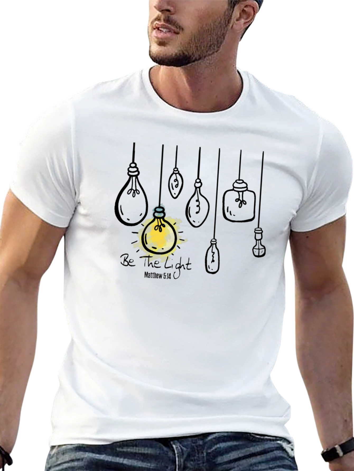 Be The Light T-Shirt - Christian Inspired Design