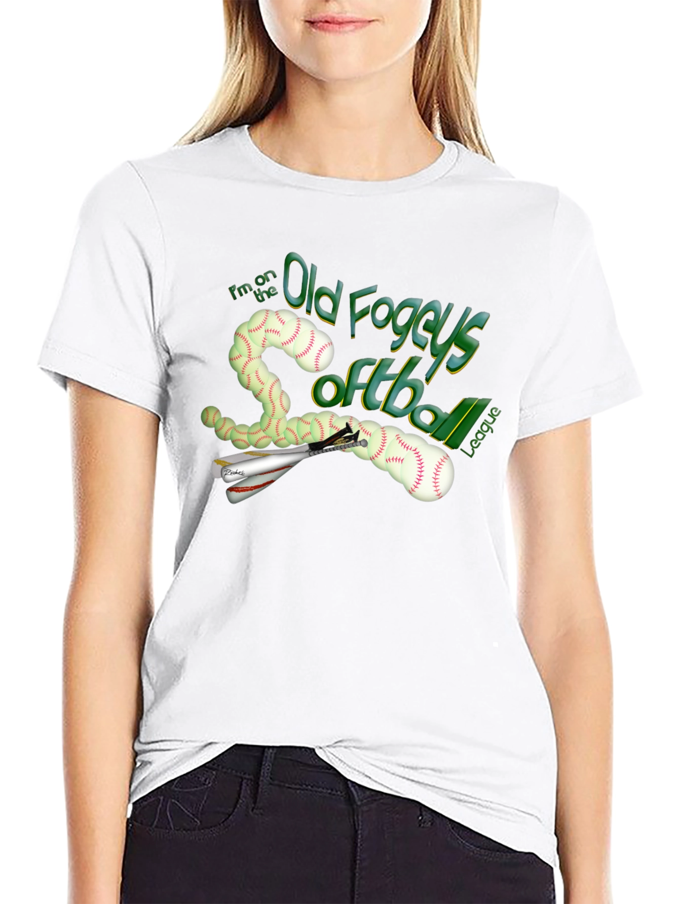 Old Fogeys Softball League Graphic T-Shirt