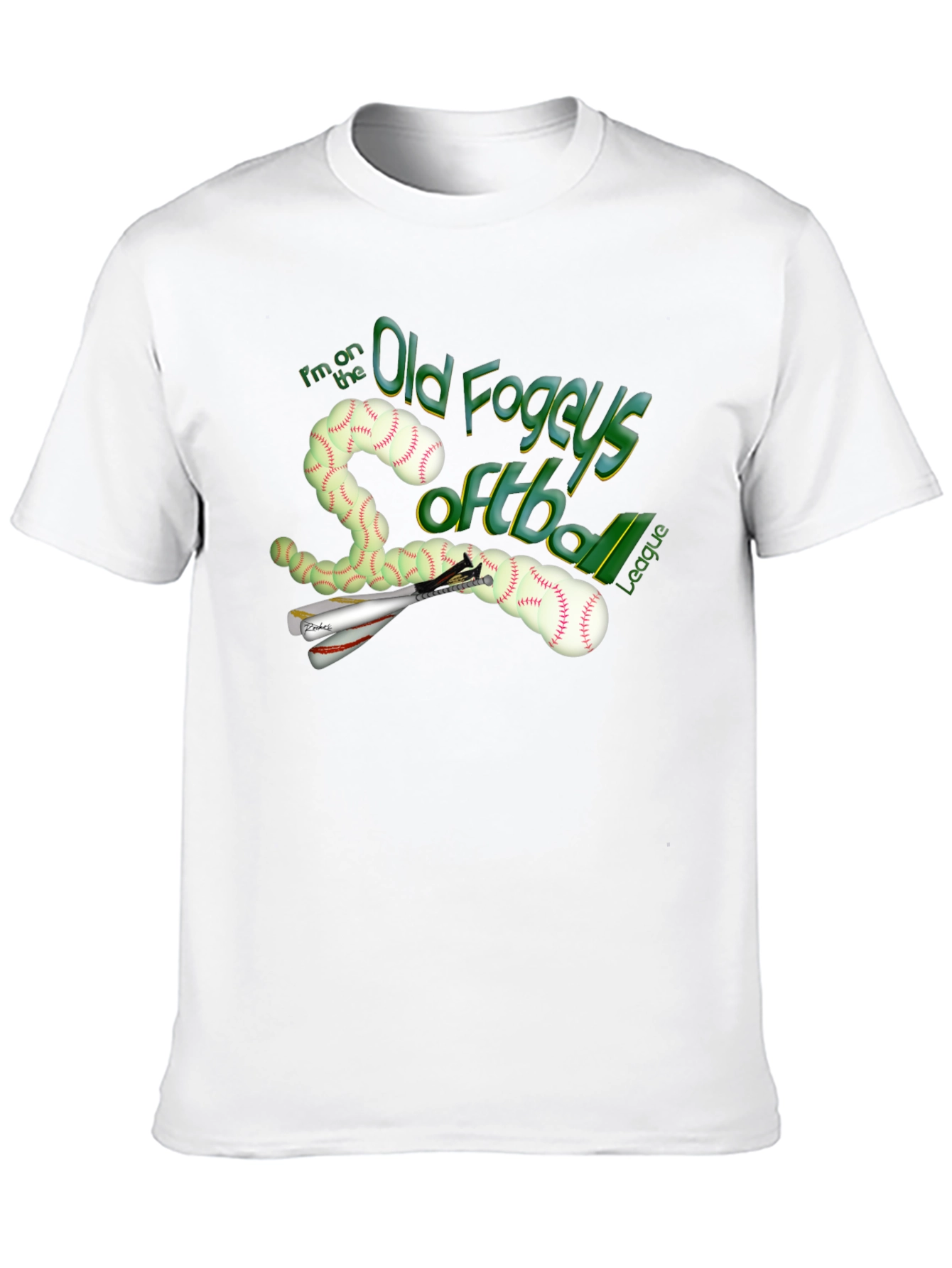 Old Fogeys Softball League Graphic T-Shirt