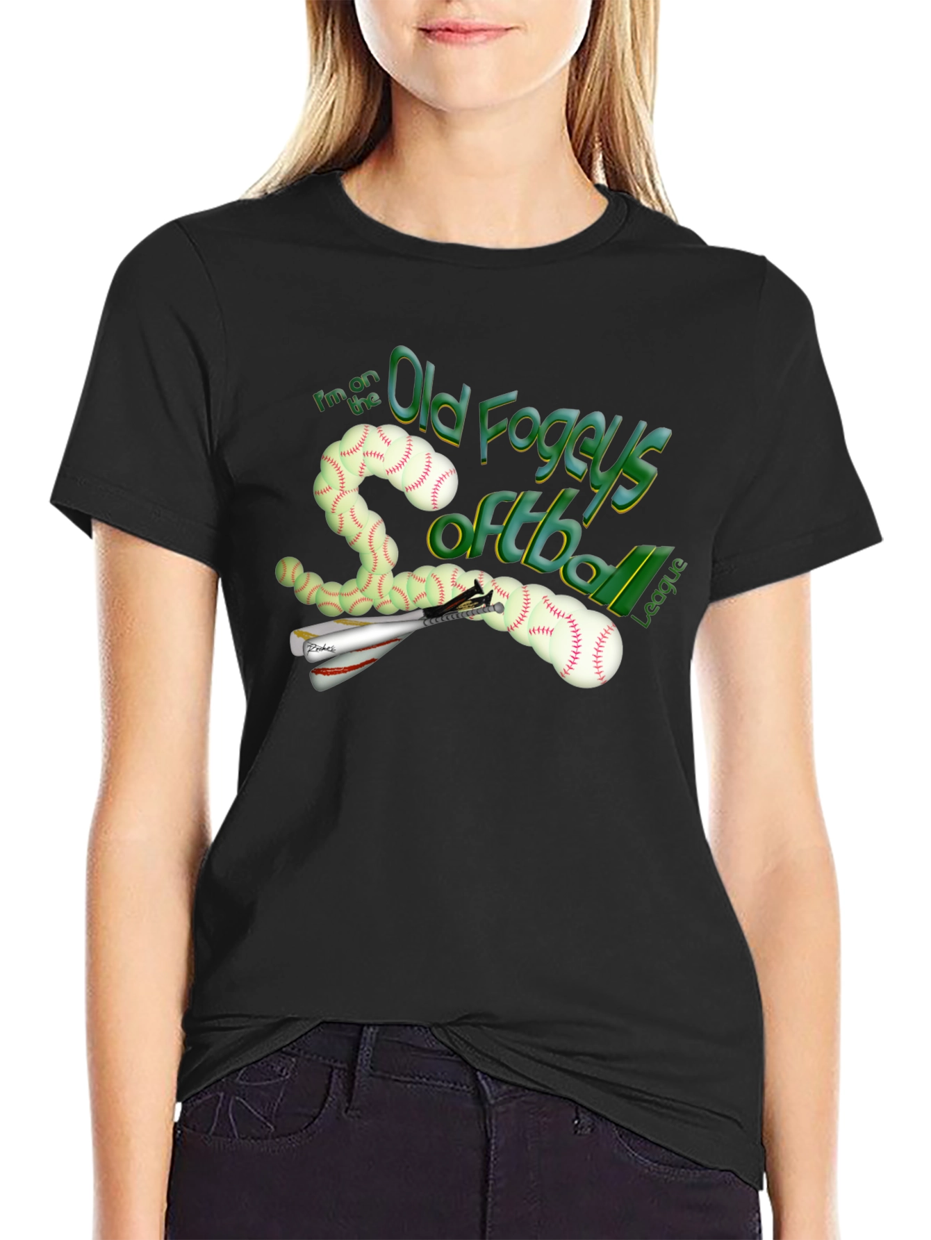 Old Fogeys Softball League Graphic T-Shirt
