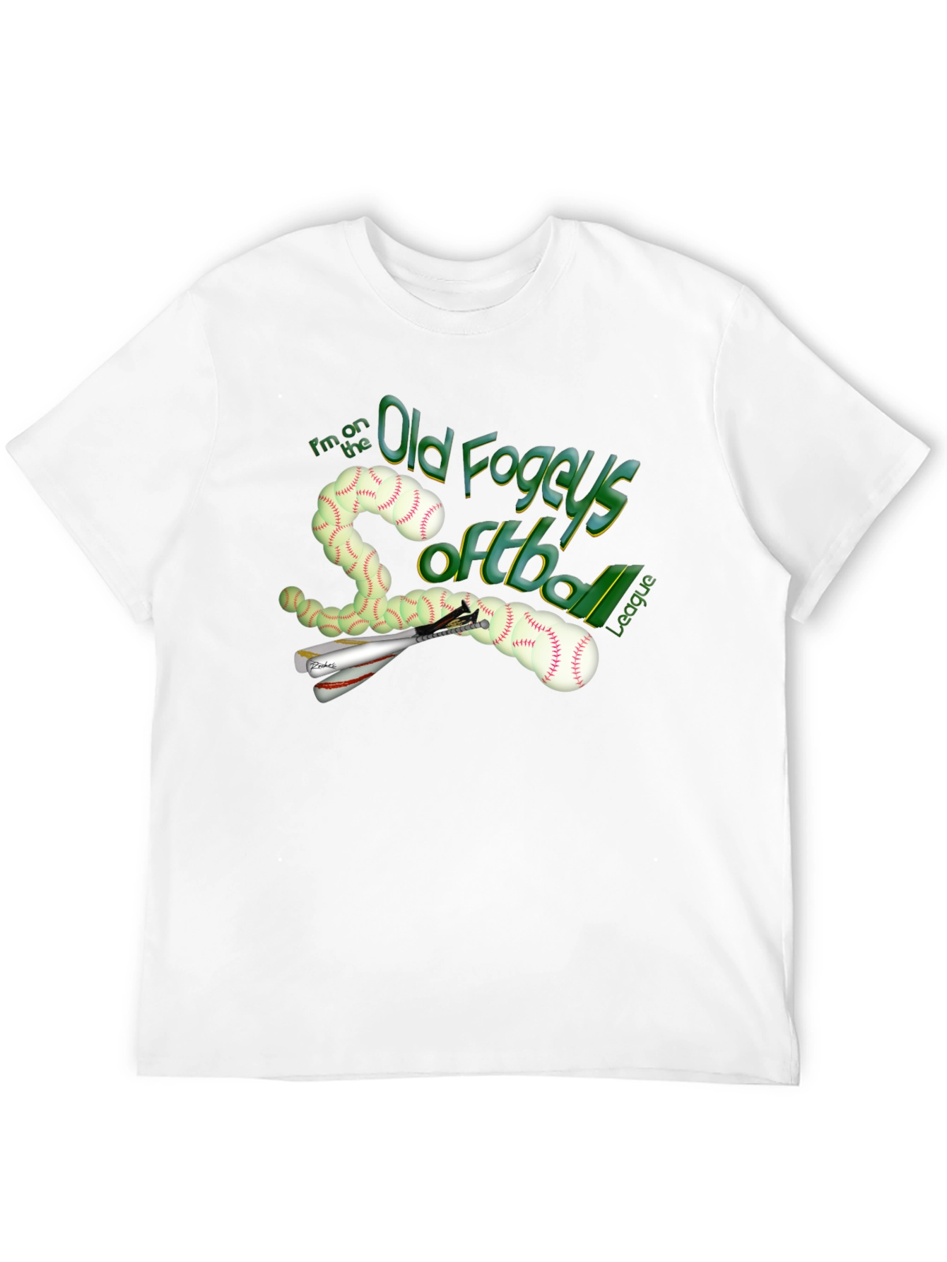 Old Fogeys Softball League Graphic T-Shirt